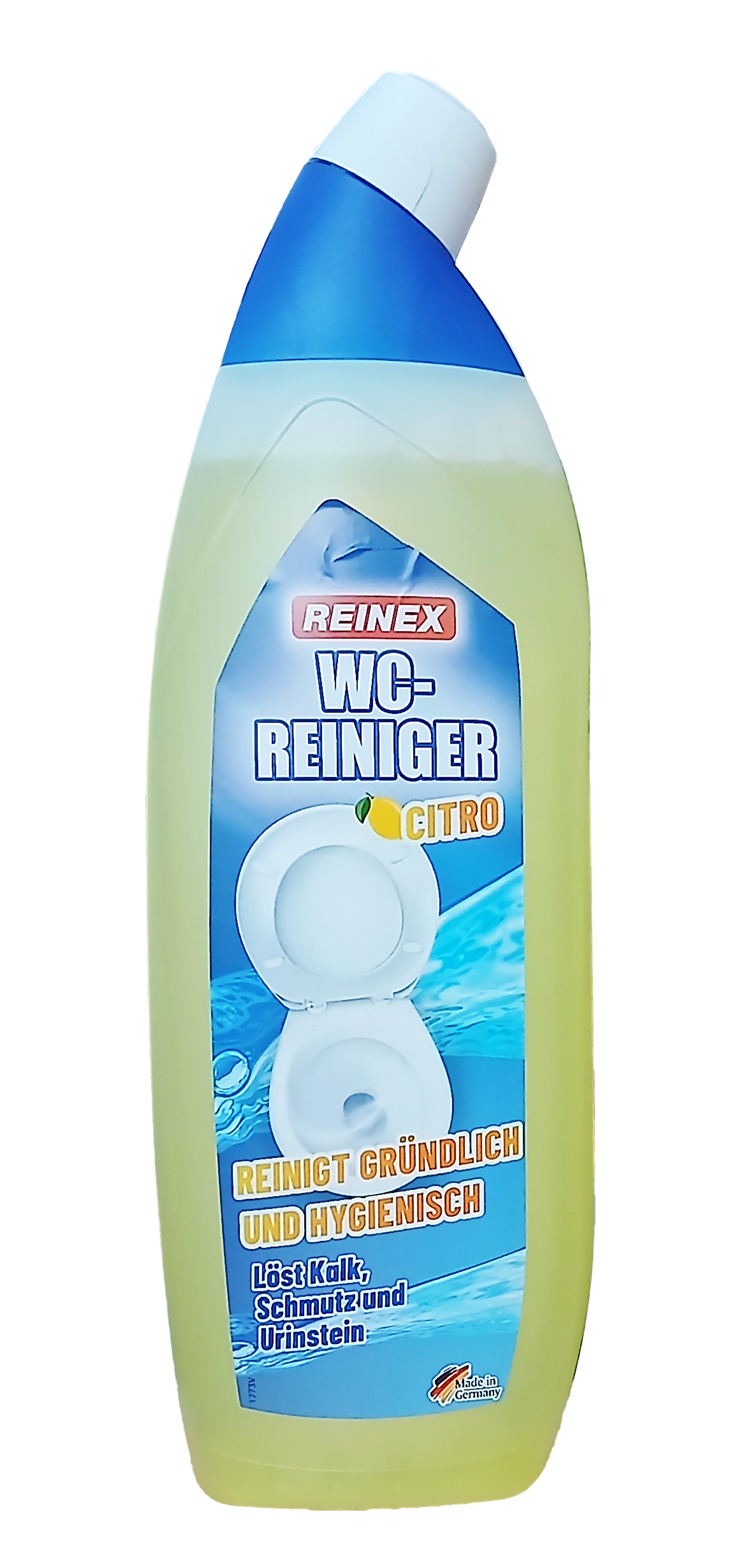 Reinex WC-REINIGER Citro 1L mit Zitronenduft Toilettenreiniger 51 WC-Reiniger (Hygienereiniger Urinstein- & Kalklöser Toiletten Kalk Entferner)