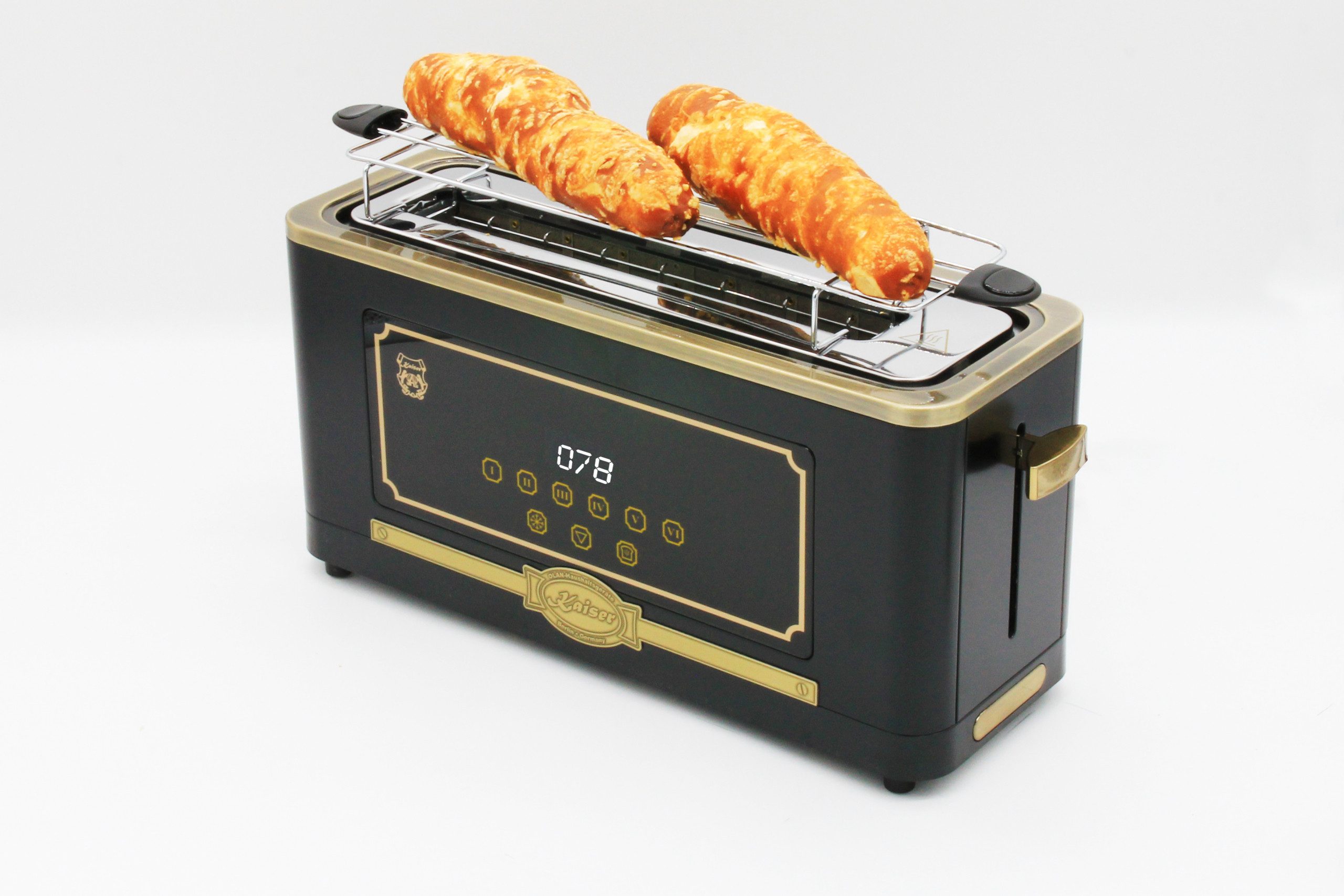 Kaiser Küchengeräte Toaster T 4000 Em Retro-Toaster, 6 verschiedene Toaststufen, Retro-Toaster, 6 verschiedene Toaststufen für beste Ergebnisse