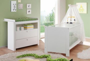 trendteam Babymöbel-Set Olivia, Deal für begrenzte Zeit!, (Spar-Set, 2-St., Bett, Wickelkommode), Bett + Wickelkommode