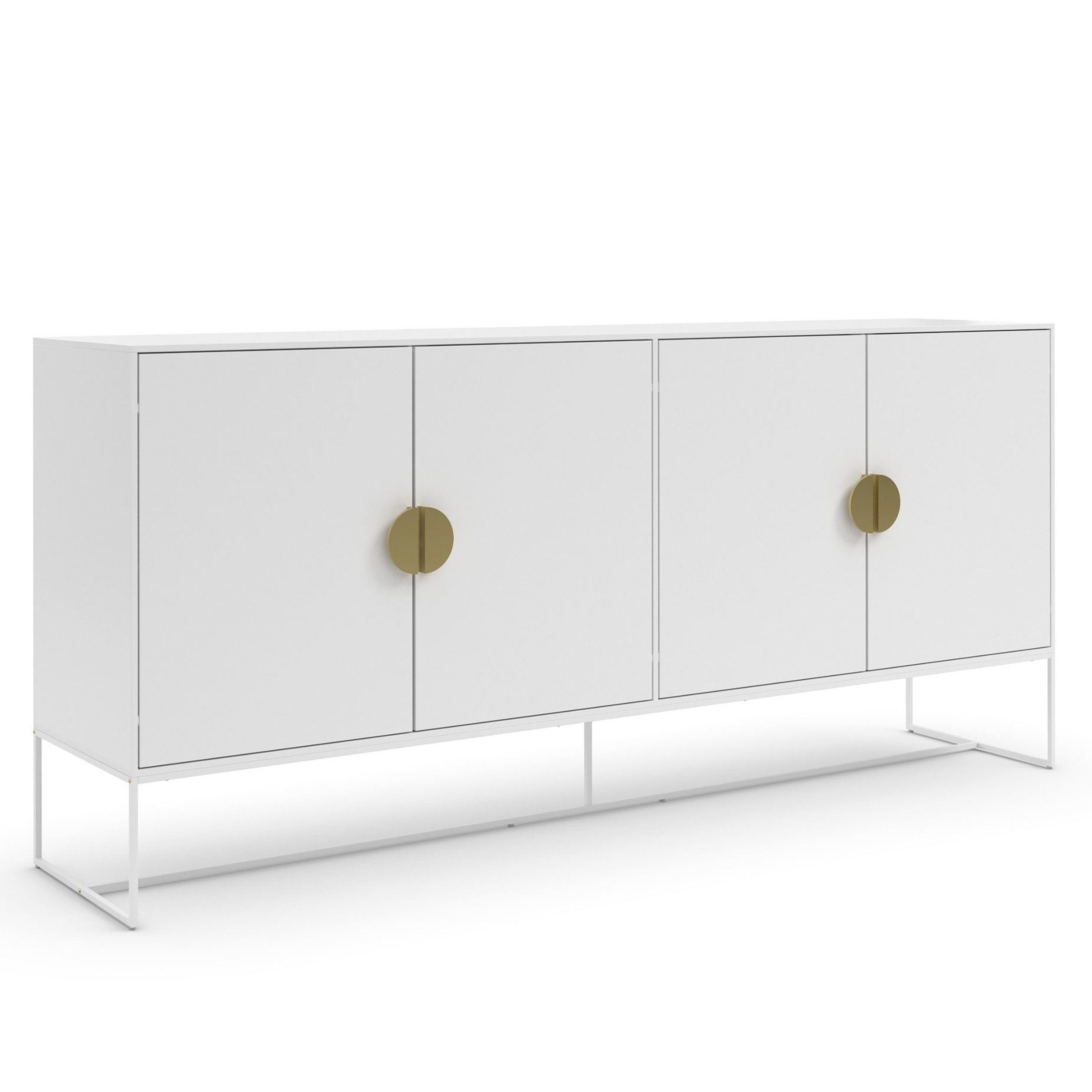 freiraum Sideboard Asia, in Weiß - 180x82x40cm (BxHxT)