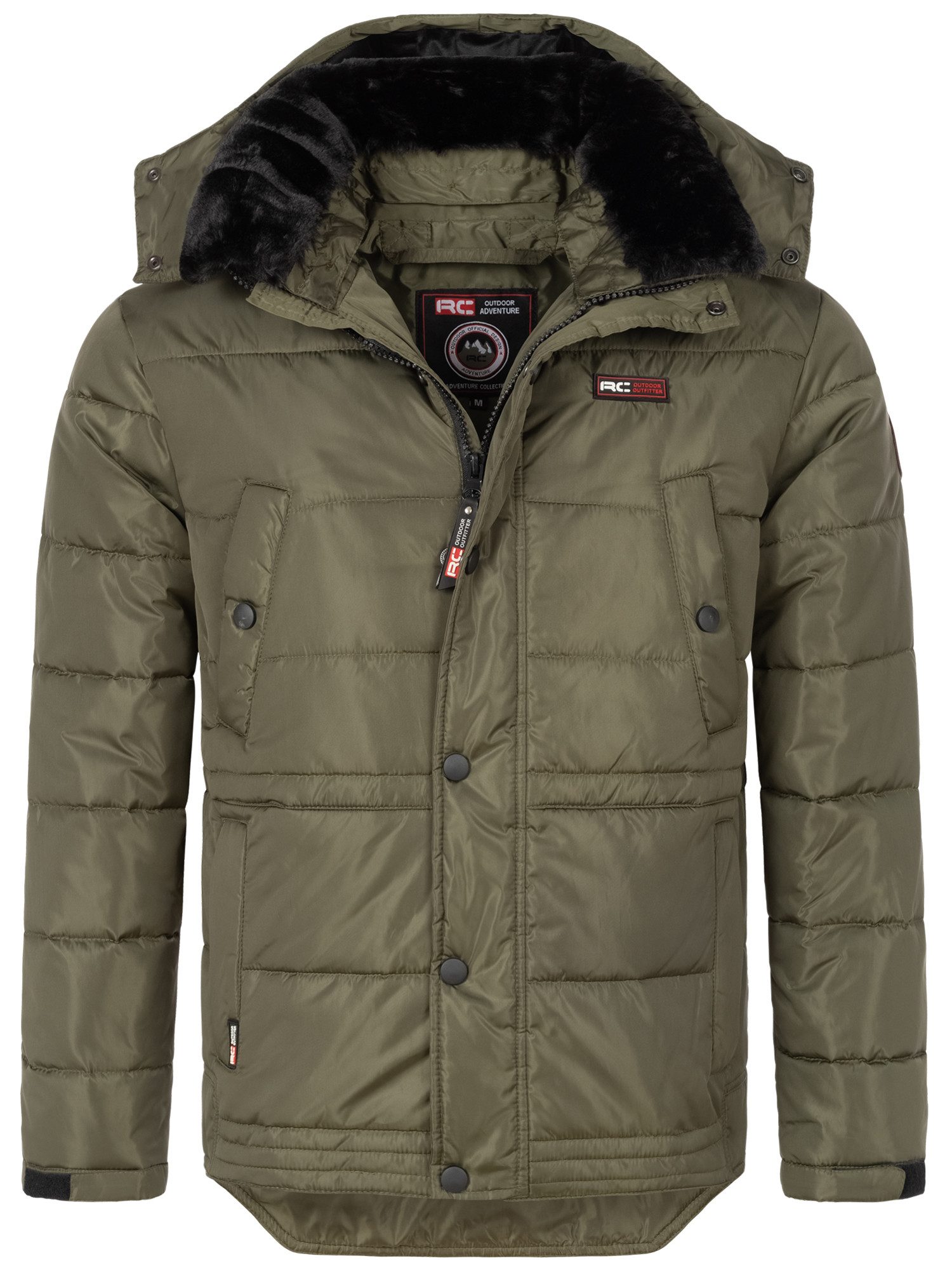 Rock Creek Winterjacke Herren Jacke mit Kunstfellkragen H-393 günstig online kaufen