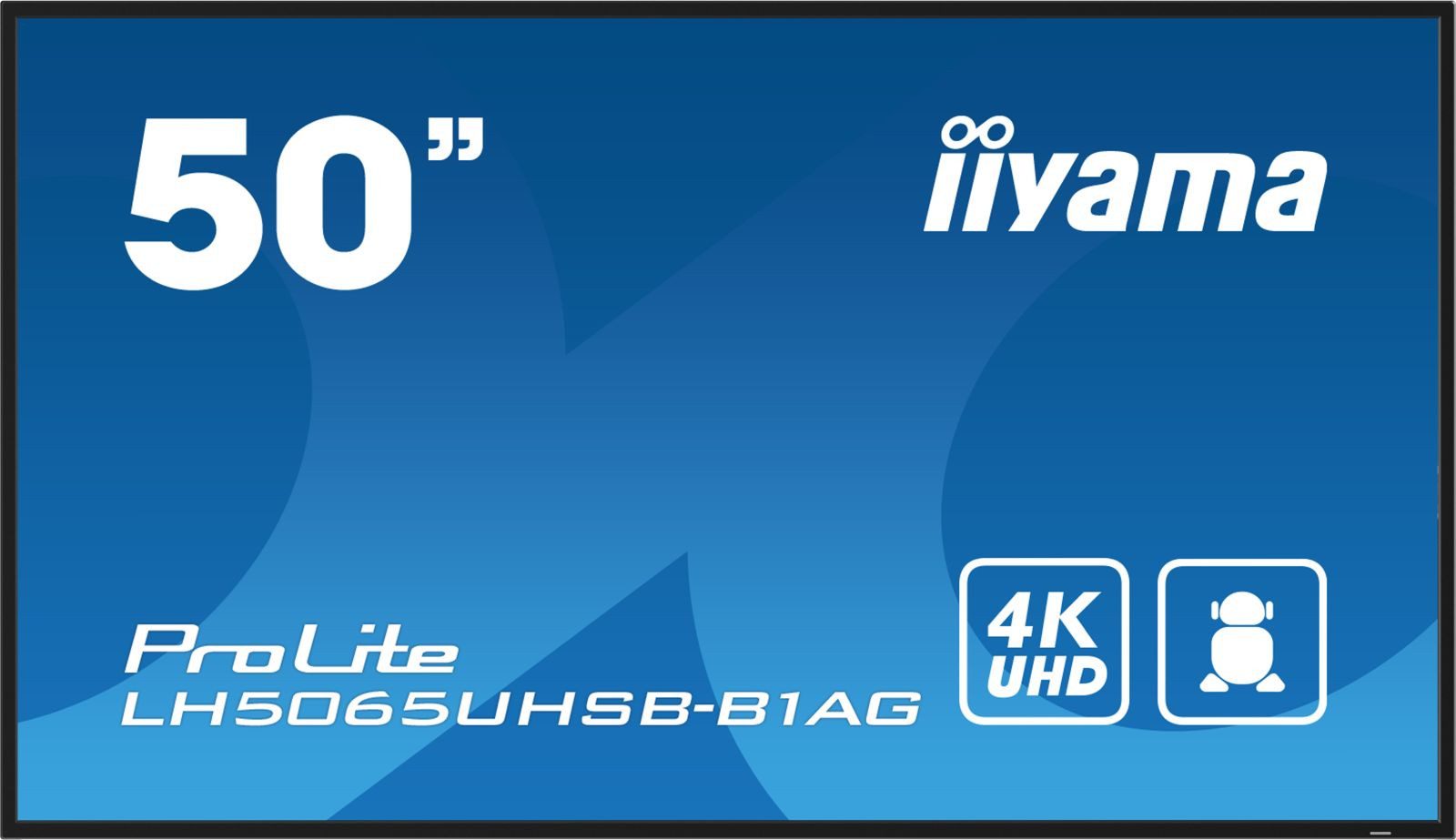 Iiyama DS LH5065UHSB 125.7cm VA 24/7 50/3840x2160/DP/2xHDMI/2xUSB 2.0 TFT-Monitor (3840 x 2160 px, 4K Ultra HD, 9,5 ms Reaktionszeit, VA, Wi-Fi, Lautsprecher)