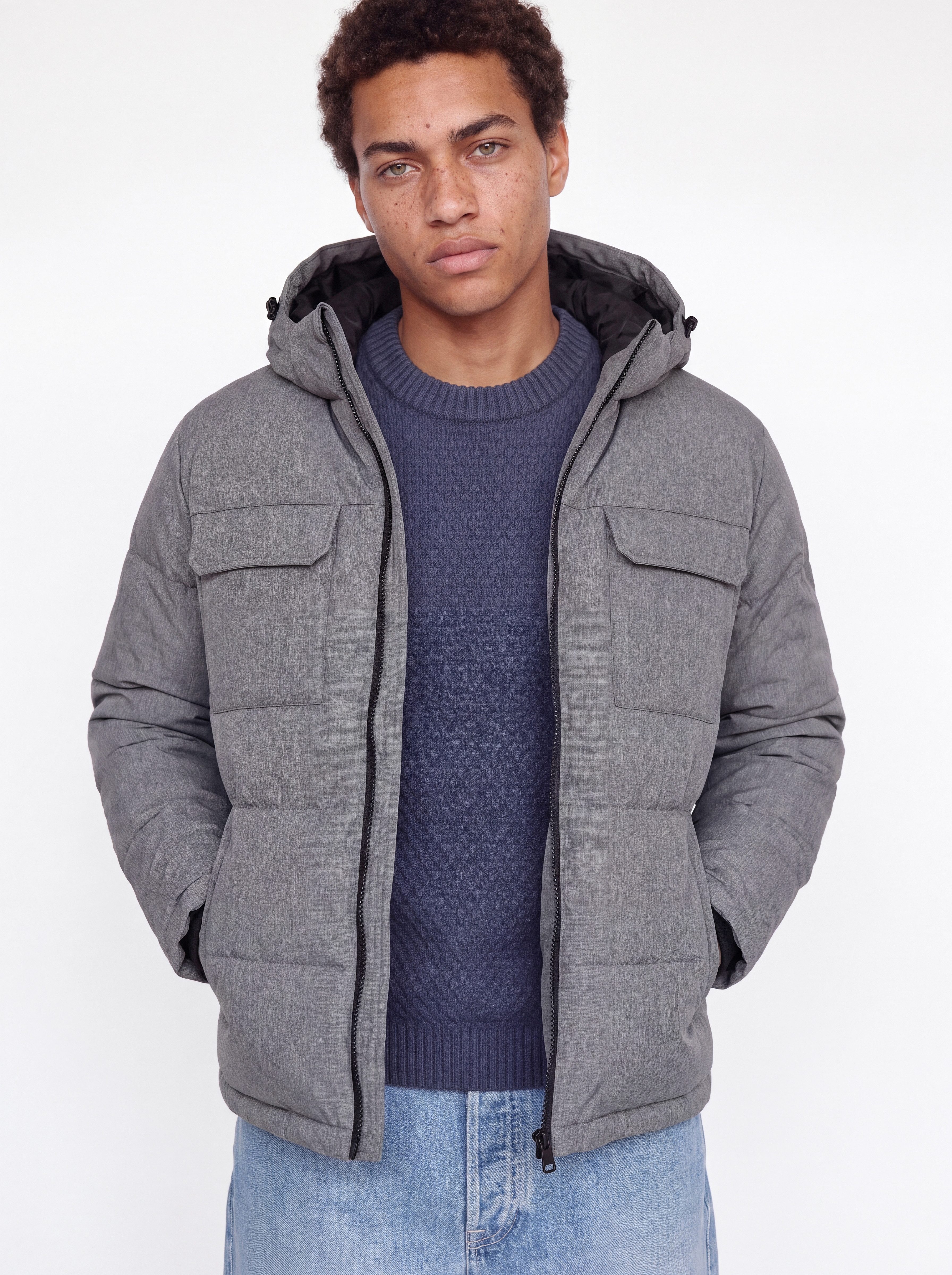 Jack & Jones Steppjacke JJWILLIAM PUFFER JACKET Kunstfaser, regular fit