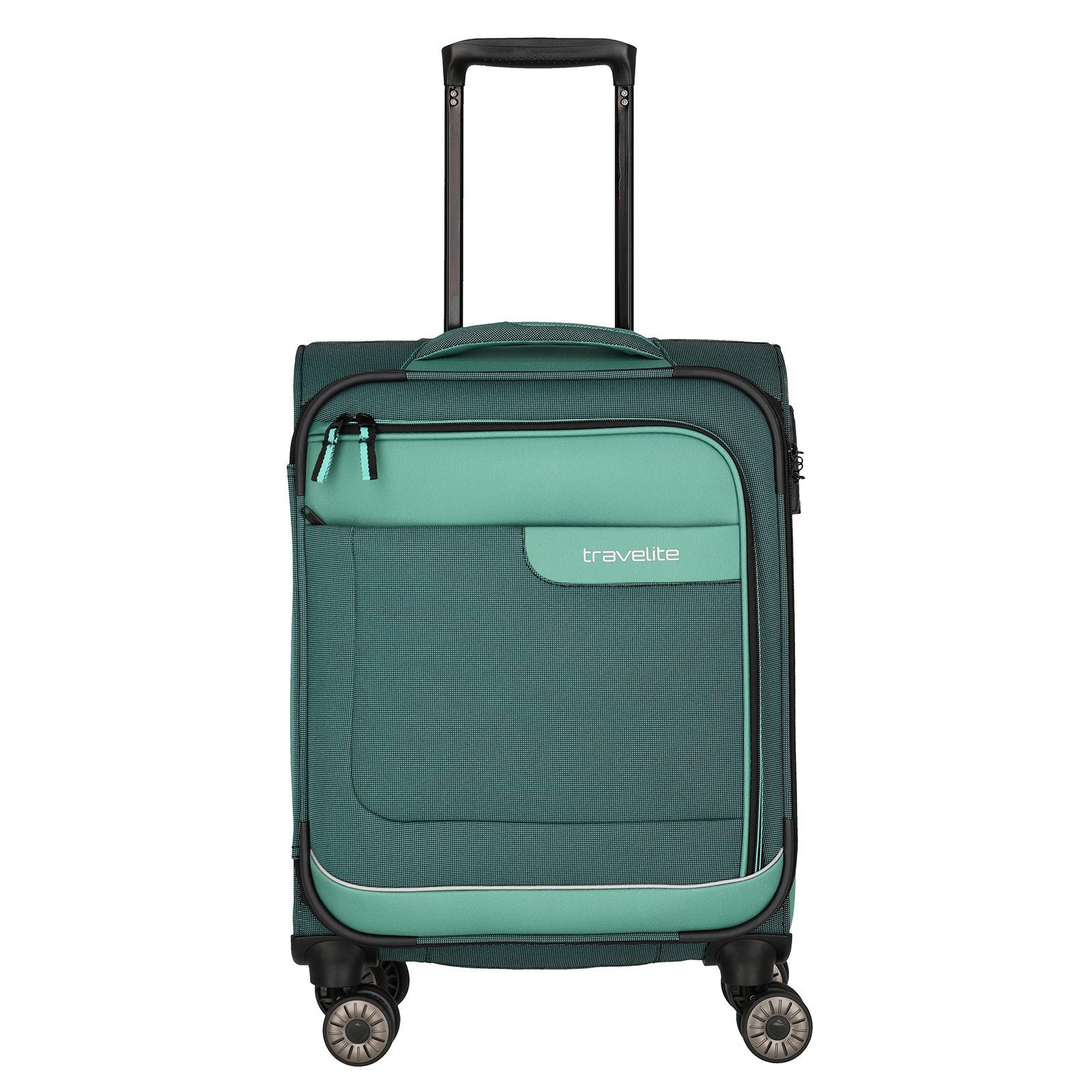 travelite Trolley VIIA 4-Rollen Kabinen Trolley Boardcase S 55 cm 2,4 kg 092847, 4 Rollen, TSA Schloss, Doppelrollen