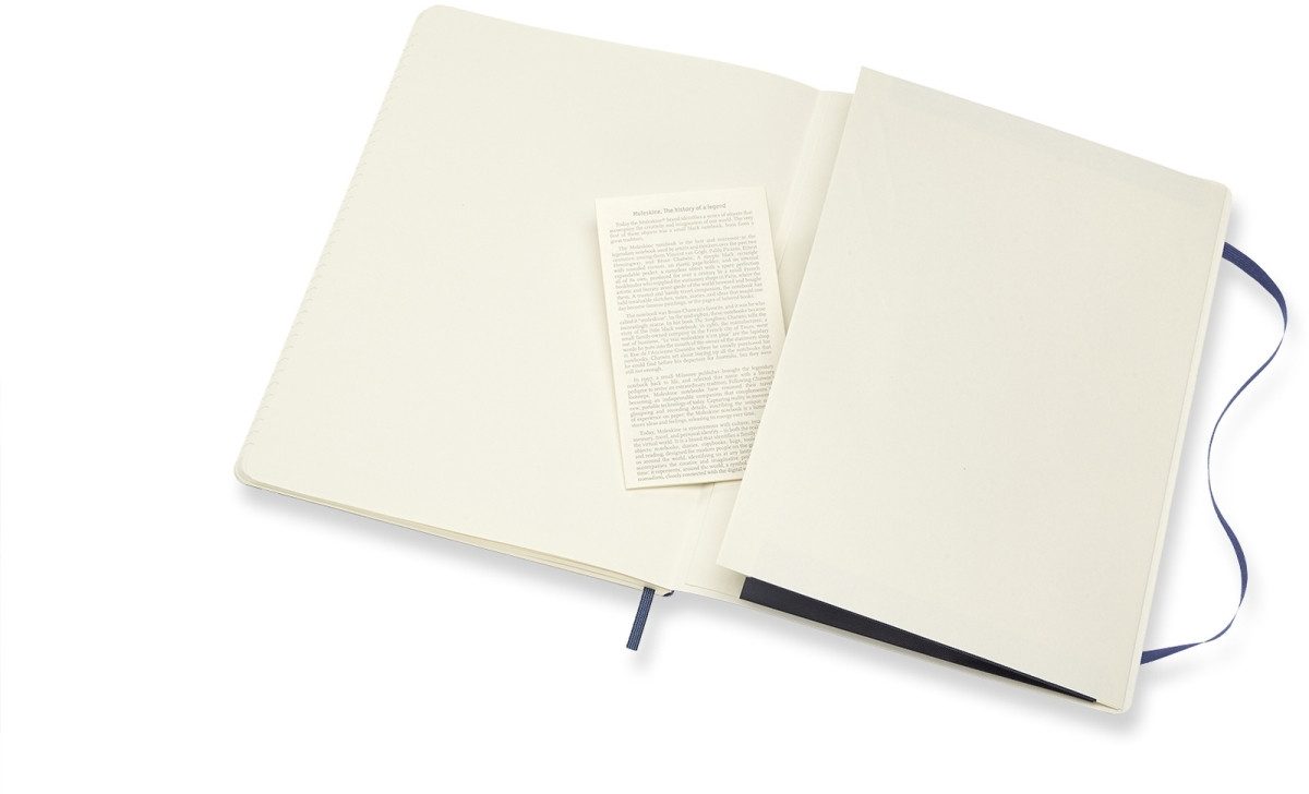 Notizbuch Notizbuch XL 19x25cm liniert Softcover saphir.