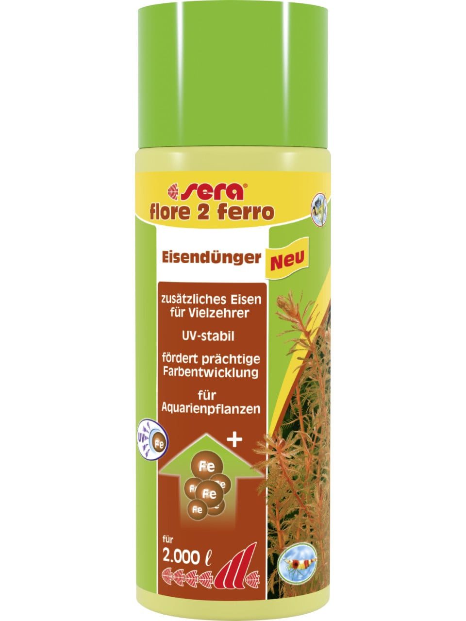 Sera Pflanzendünger Sera Dünger für Aquarienpflanzen flore 2 Ferro 500