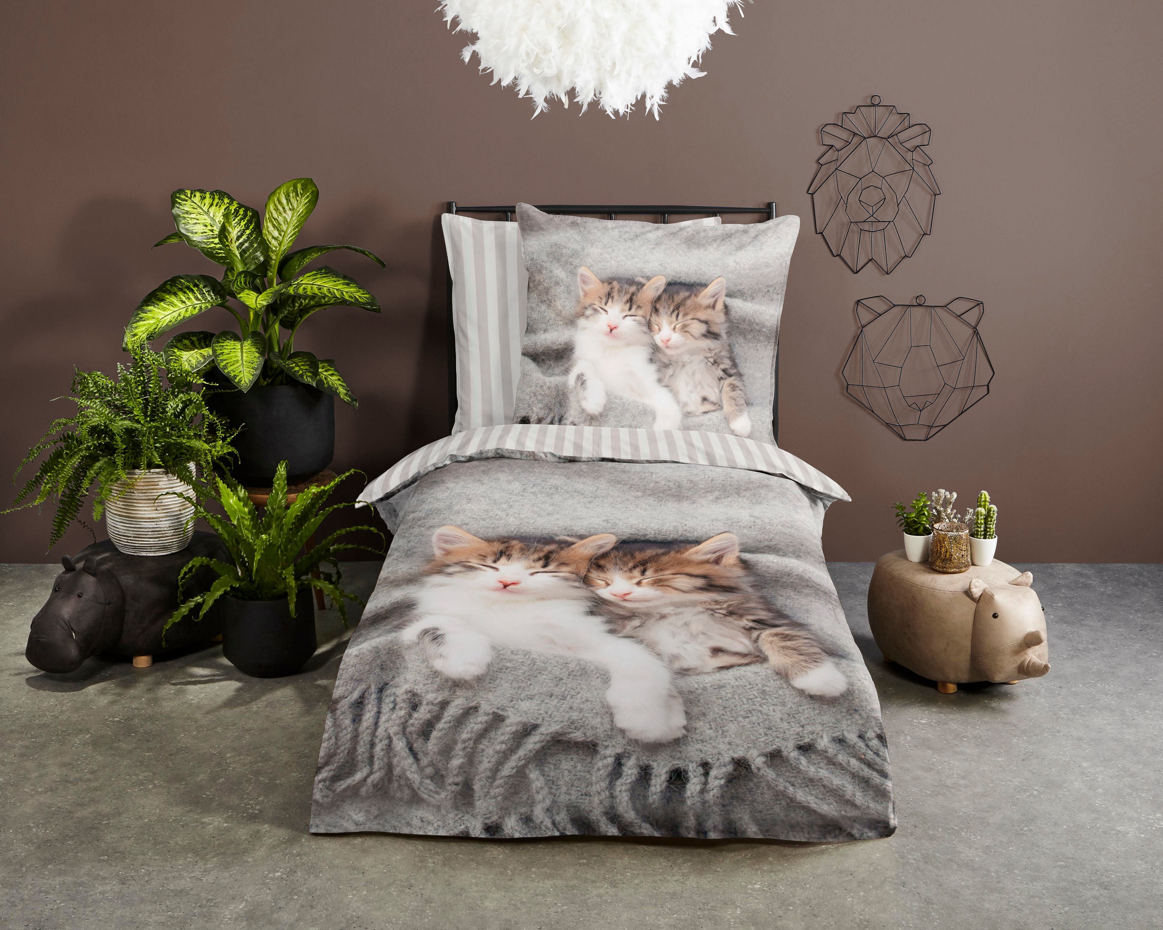 PURE luxury collection Kinderbettwäsche Snooze, Microfaser, günstig online kaufen
