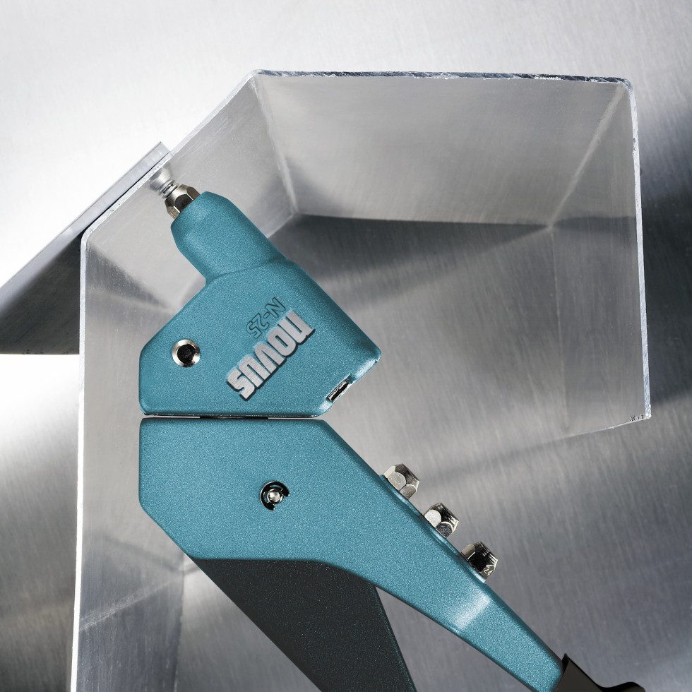 NOVUS Blindnietzange Novus Blindnietzange N-25 Blue 360° Schwenkkopf
