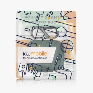 kwmobile Kopfhörer-Schutzhülle Hülle für OnePlus Buds Pro, Silikon Schutzhülle Etui Case Cover für In-Ear Headphones