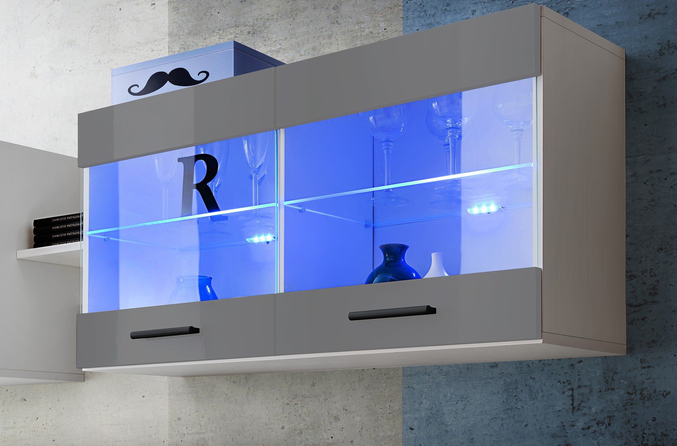99rooms Vitrine Teka I (Hängevitrine, Glasvitrine, günstig online kaufen