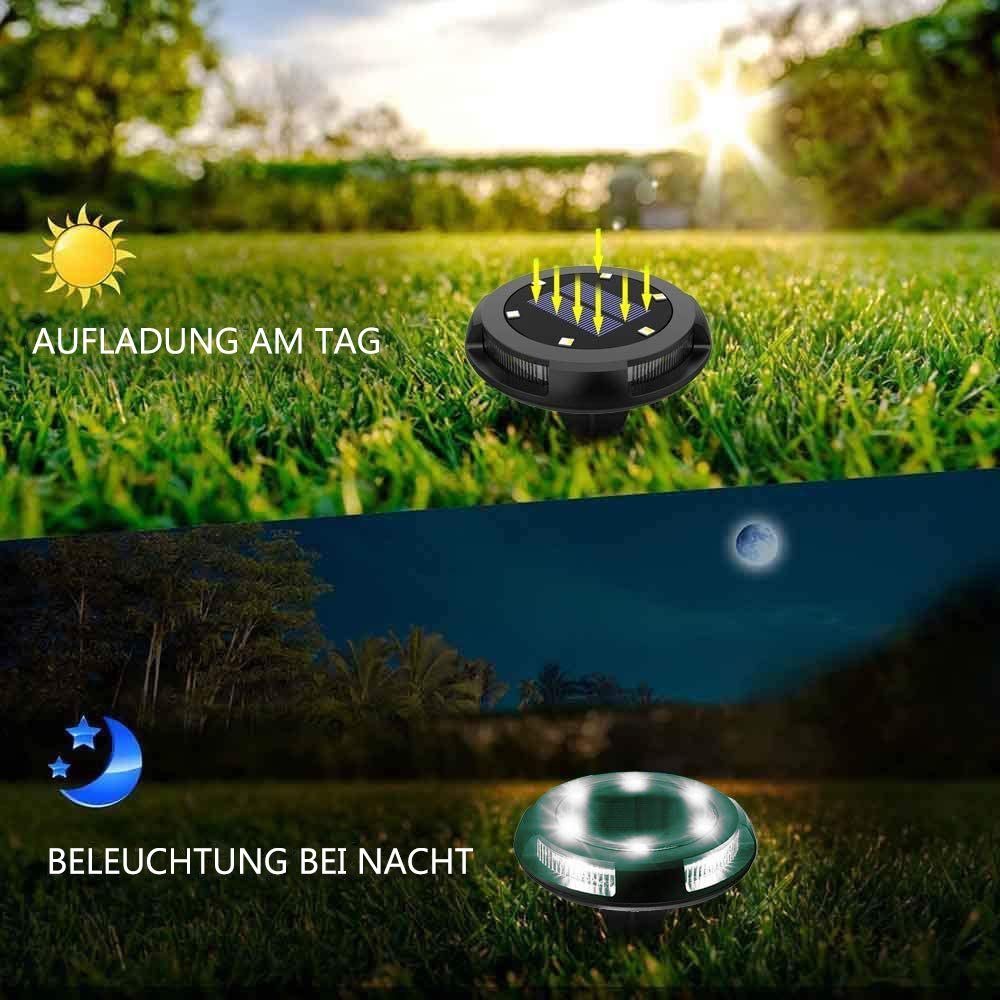 Jibenhome LED Solarleuchte Solar Bodenleuchten,10 LED günstig online kaufen