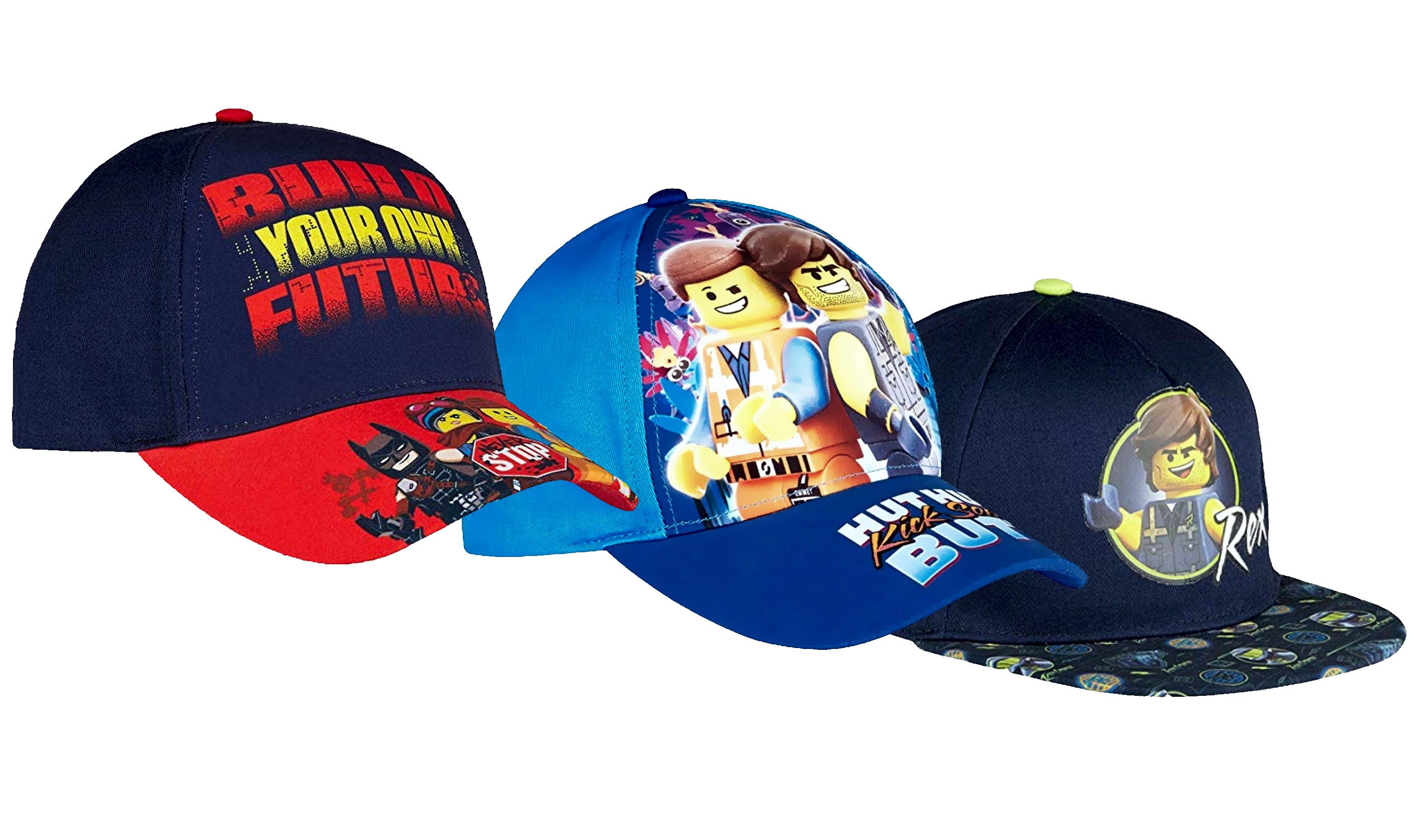 LEGO® kidswear Baseball Cap LEGO ® Movie Kinder-Caps – 3er-Pack Basecaps für Jungen & Mädchen (Set) Lego Kinderkleidung
