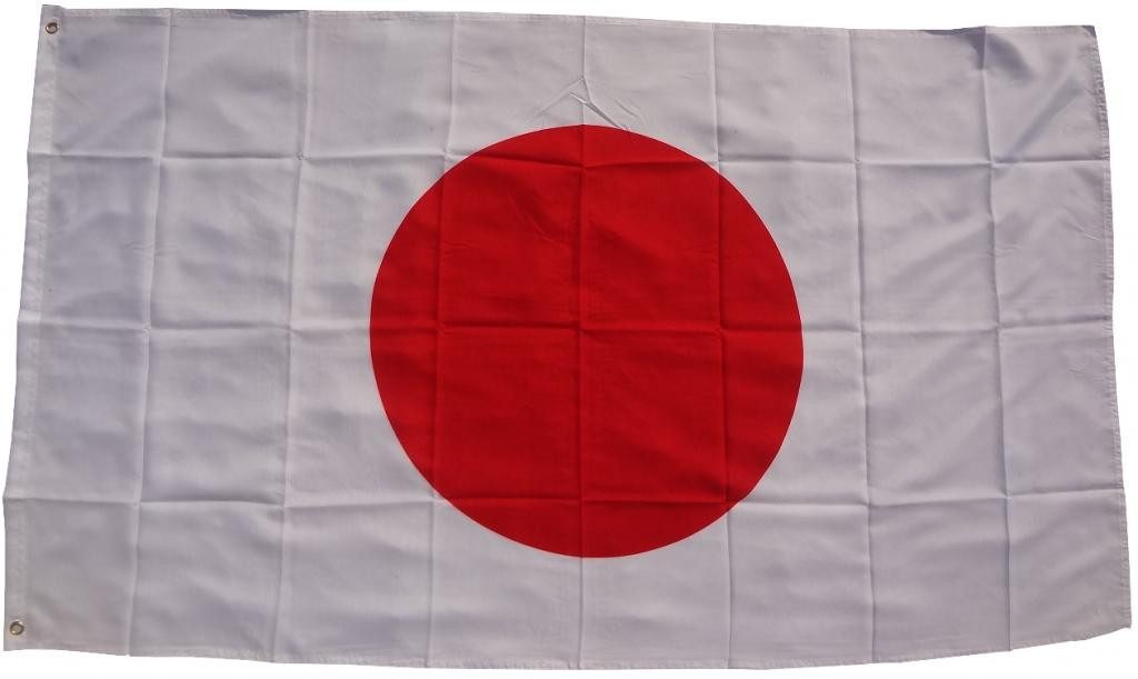 trends4cents Flagge XXL Flagge Fahne mit 3 Messingösen in 250 x 150 cm (Japan), für Fahnenmaste