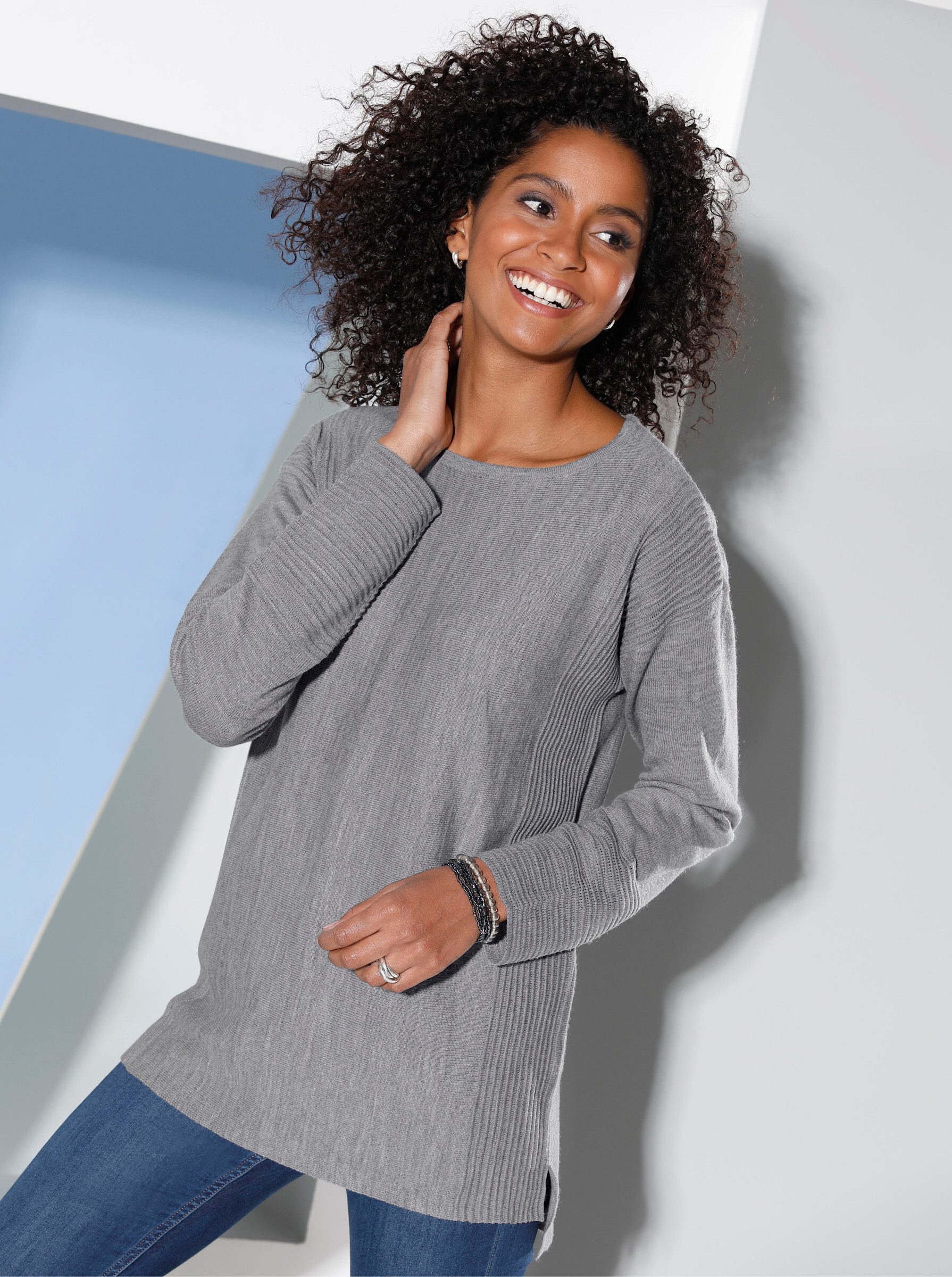 Sieh an! Вязаные свитера Rundhalspullover