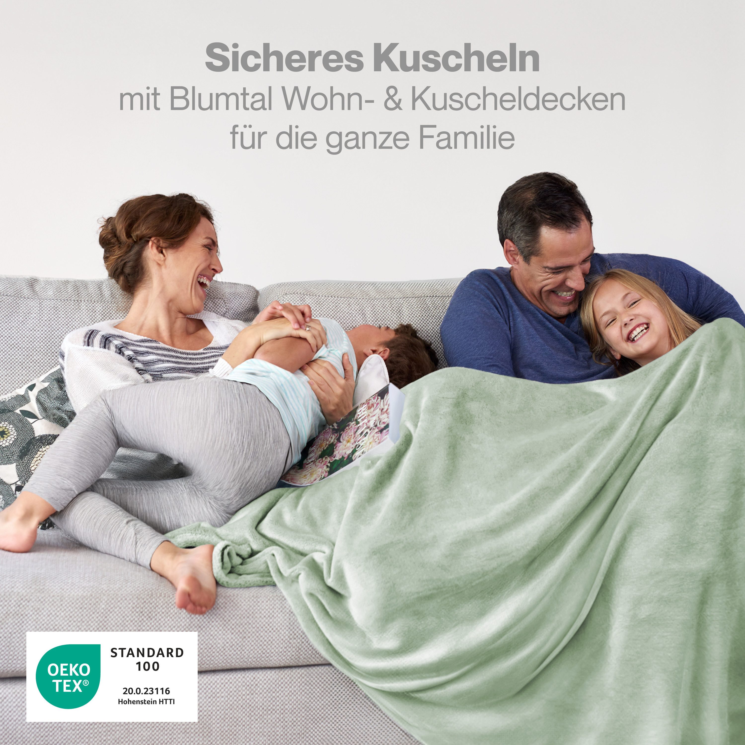 Wohndecke Kuschelige Fleecedecke, Oeko-Tex zertifizierte Decke, günstig online kaufen
