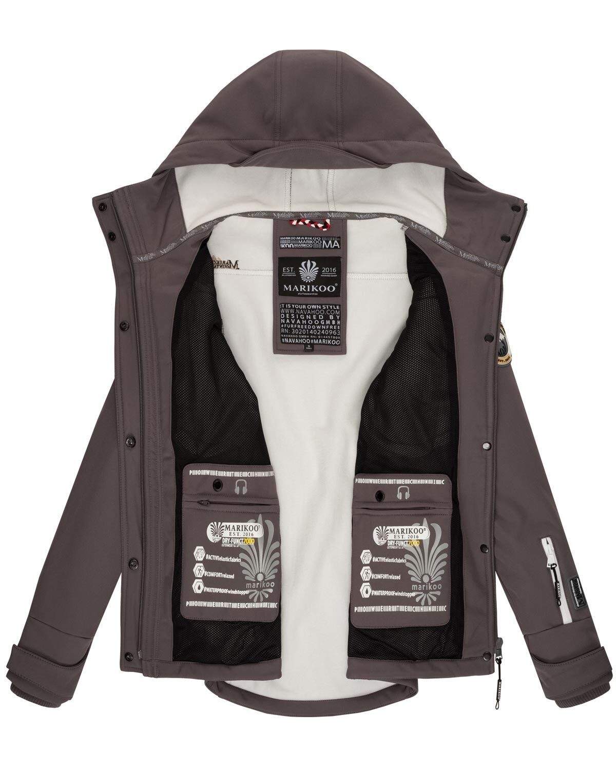 Marikoo Softshelljacke Kleine Zicke sportliche Funktionsjacke – Bild 5 von 5