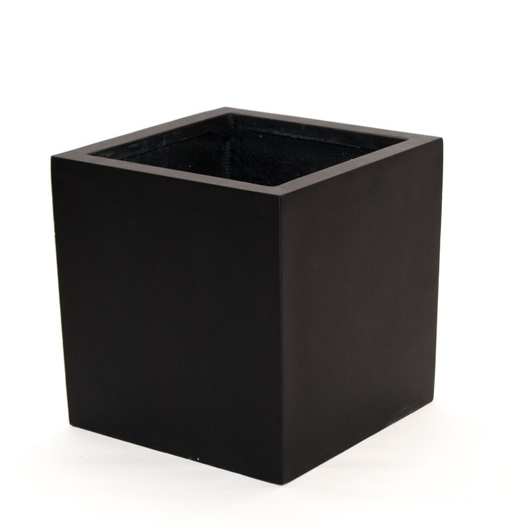 Elegant Einrichten Pflanzkübel Fiberglas quadratisch 40x40x40cm günstig online kaufen