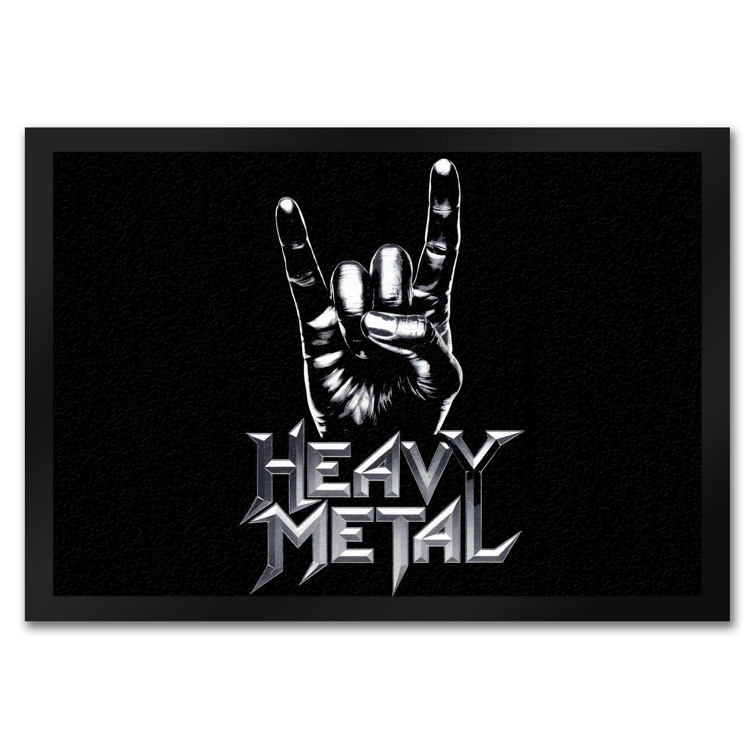 speecheese Fußmatte Rockzeichen Hand - Heavy Metal Fußmatte in 35x50 cm günstig online kaufen