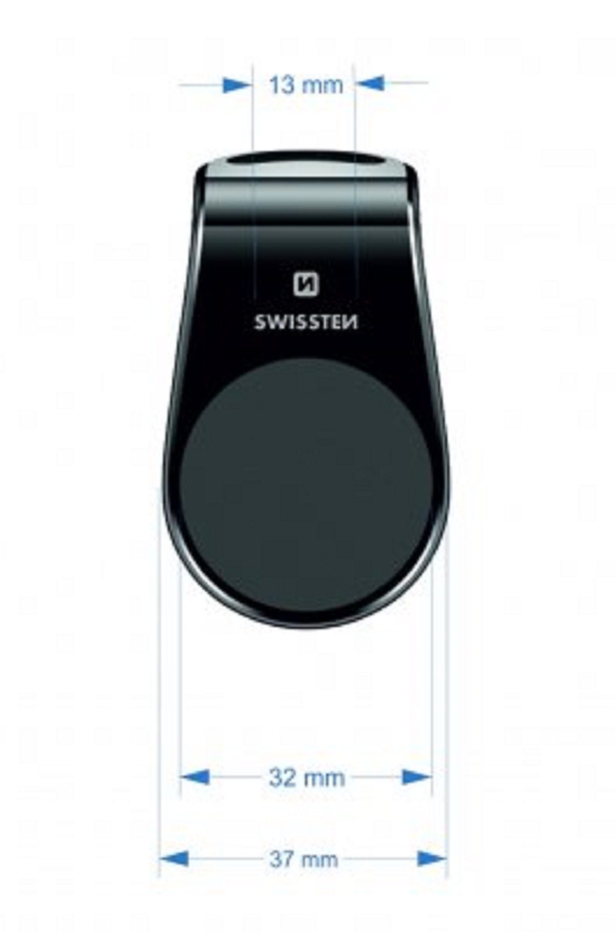 SWISSTEN Handy-Halterung Magnetic Car Holder Easy Mount Schmaler Magnet-Halter für Smartphones – Bild 3 von 5