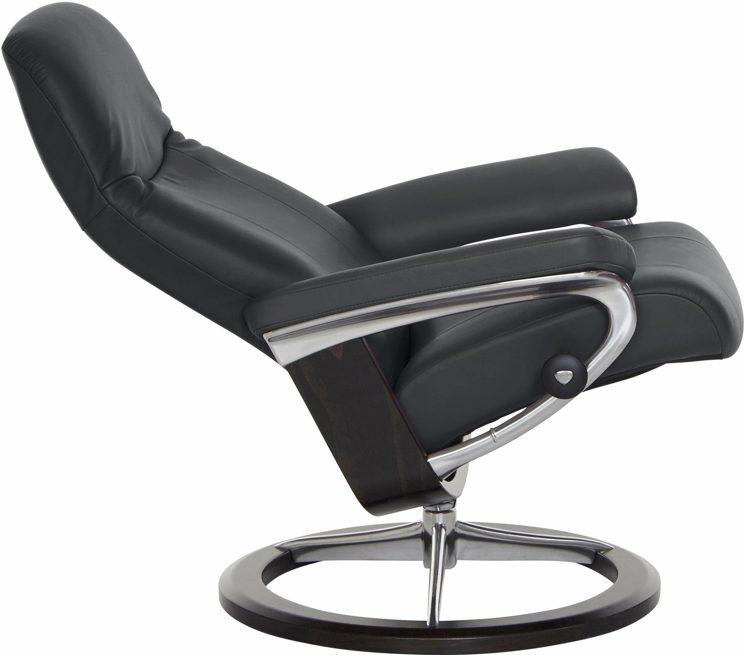 mit Wenge Base, Garda (Set), Gestell Signature black Stressless® L, BATICK Größe Relaxsessel