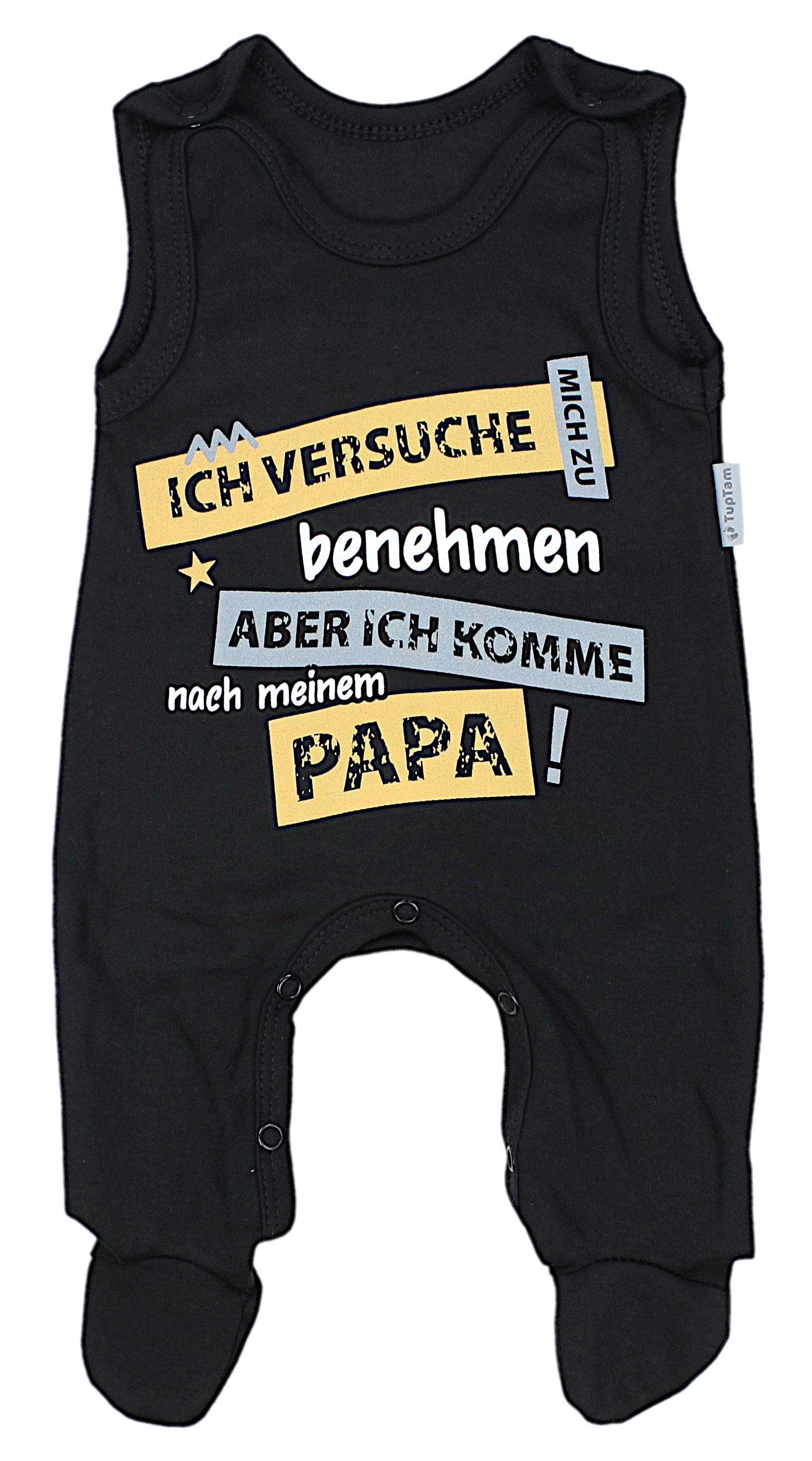 TupTam Erstausstattungspaket TupTam Unisex Baby zu benehmen... versuche Papas Schwarz Schatz Mamas & mich Ich Set / Strampler Spruch