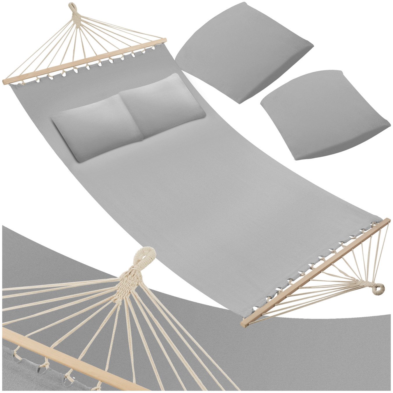 tectake Hängematte Hammock Eden, mit Spreitzstäben, günstig online kaufen