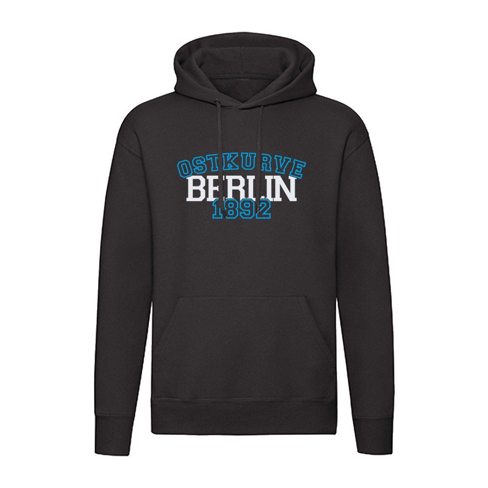 G-graphics Hoodie Ostkurve – Berlin – 1892 Unisex Pullover mit einem Motiv für den echten Fan