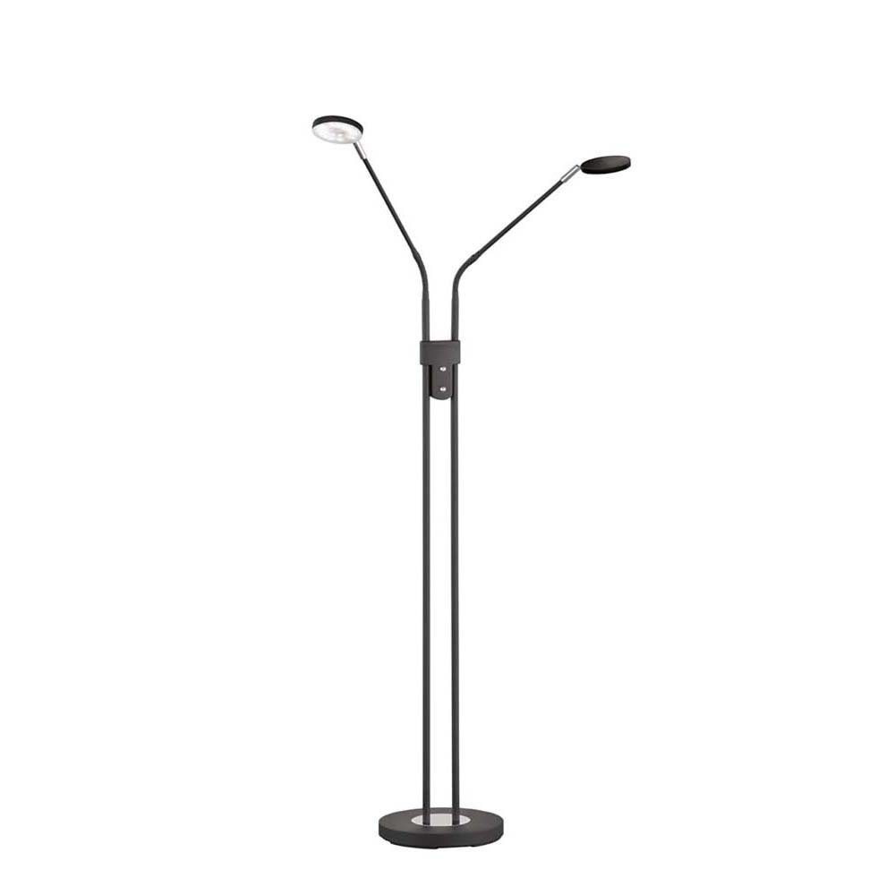 Standlampe 2-Flammig cm- Wohnzimmerlampe Dimmbar Stehlampe, LED LED H etc-shop 150 Stehleuchte