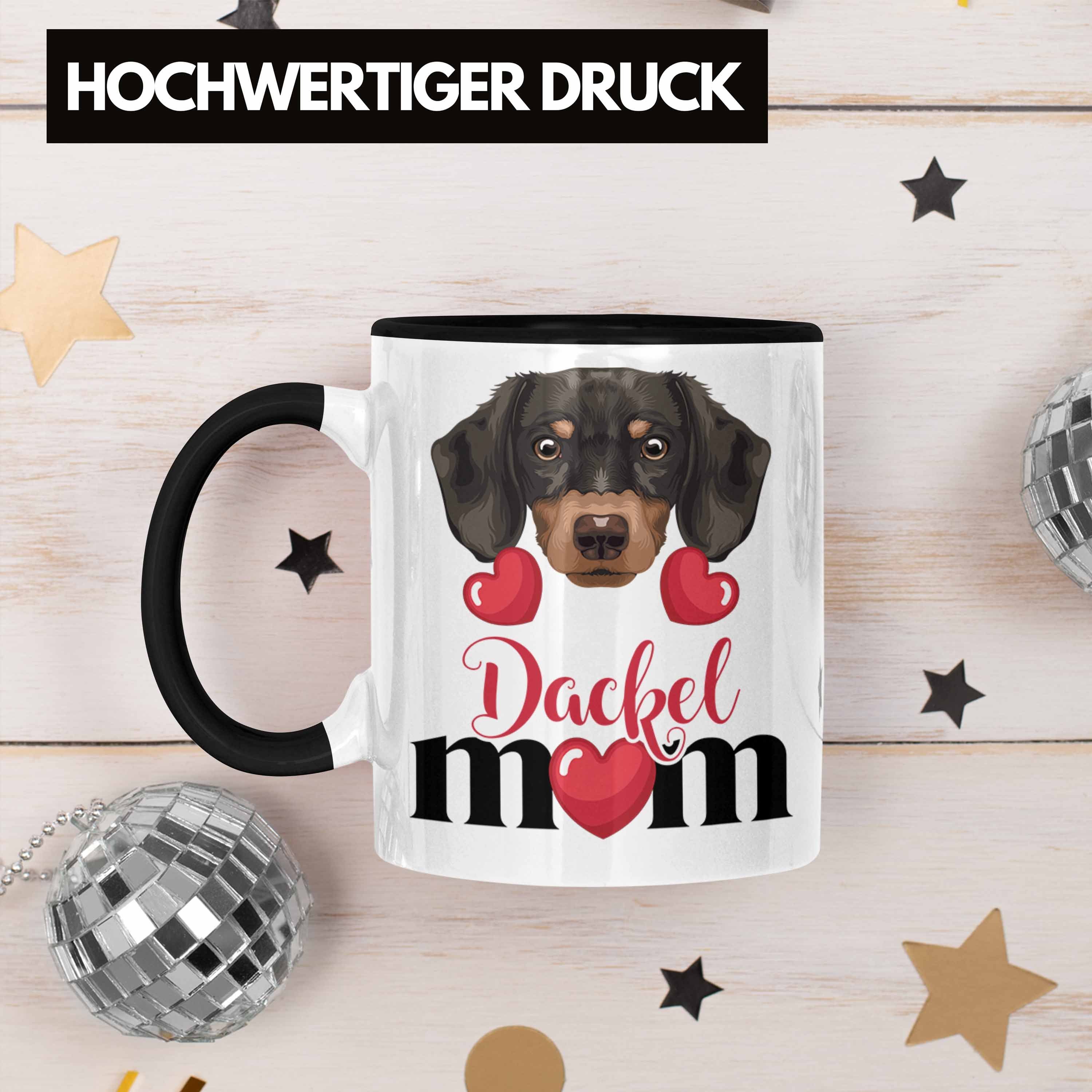 Besitzer Tasse Spruch Tasse D Lustiger Schwarz Mama Dackel Trendation Geschenk Geschenkidee Mom