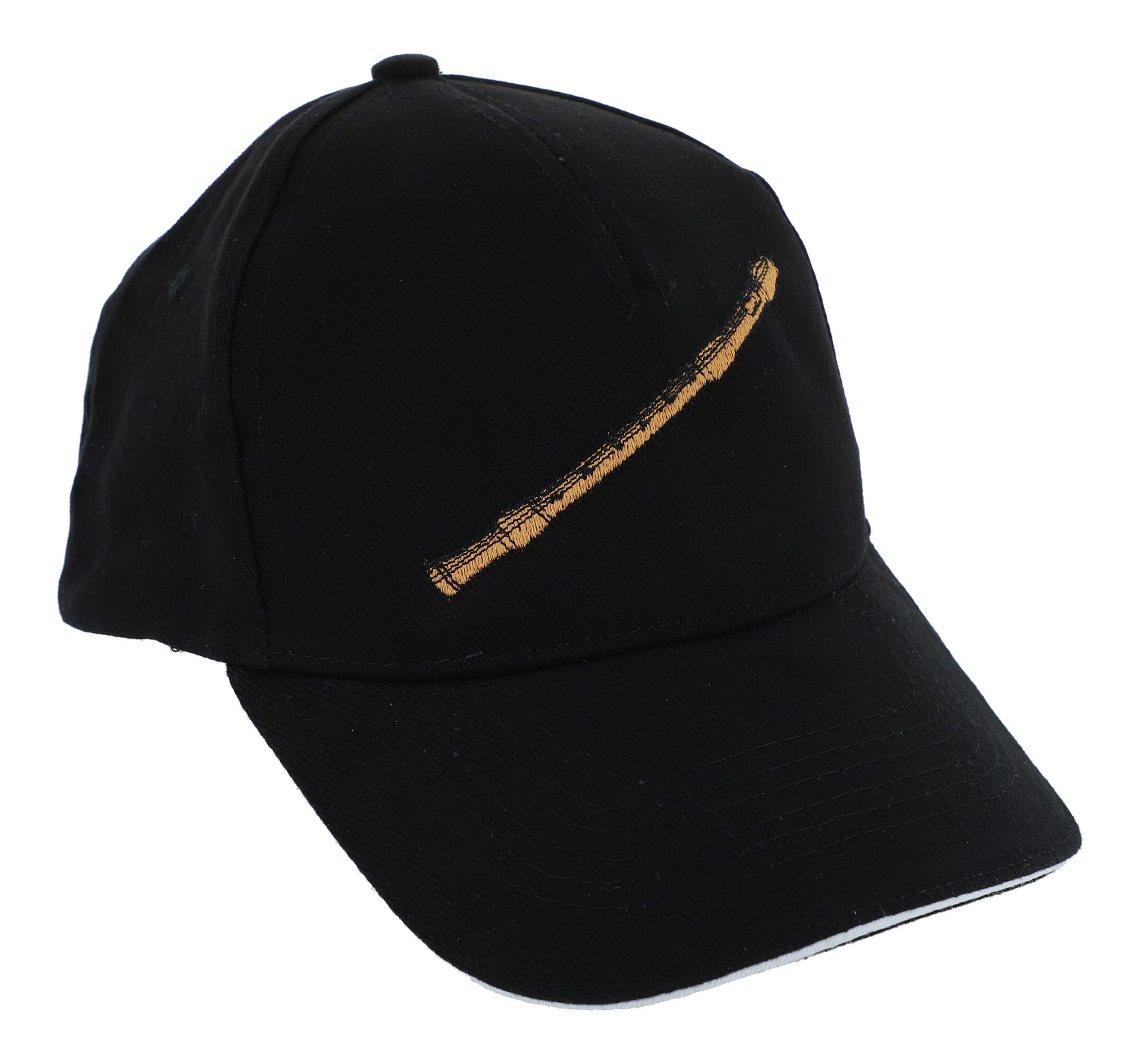 Musikboutique Baseball Cap Baseball-Cap mit eingestickten Instrumenten, schwarz, Baumwolle - Musik, Akkordeon gestickt