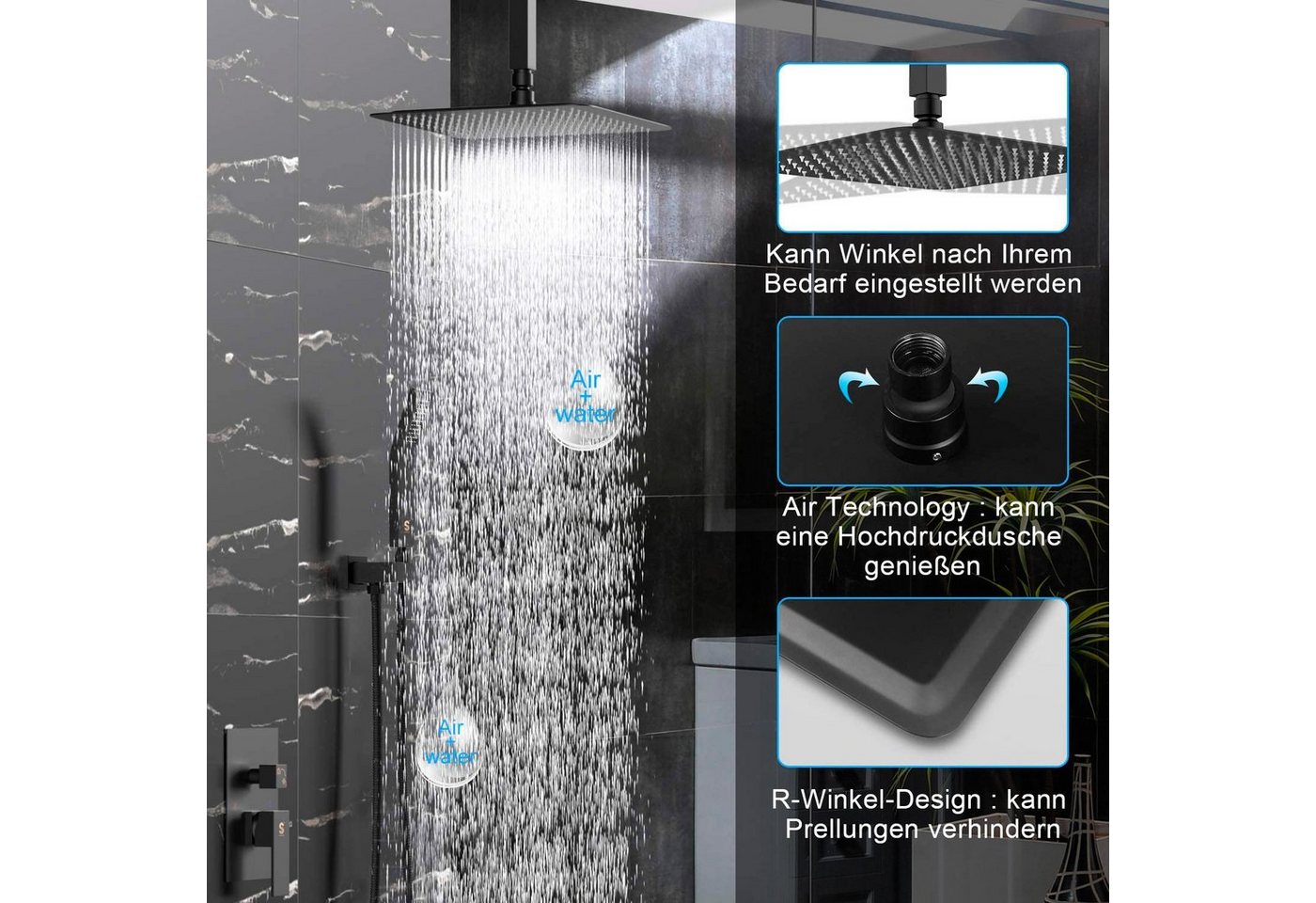 Thumbnail - Rainsworth Regenduschkopf, Halter von Regendusche Regenduschkopf