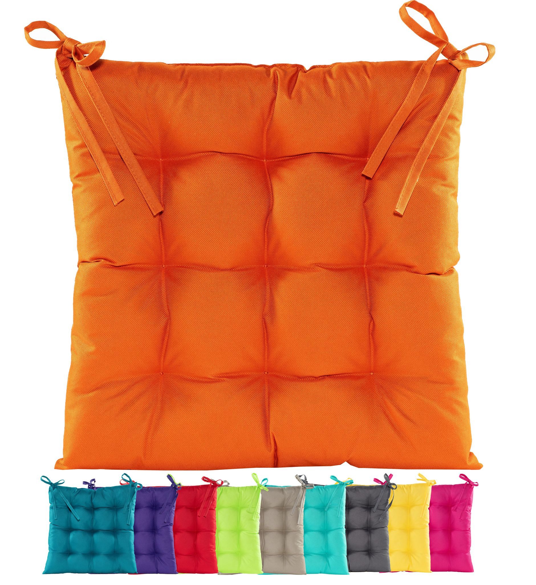JACK Stuhlkissen JACK Outdoor 38x38cm Sitzkissen Lounge Kissen Sitzkissen Wasserfest, mit Lotus Effekt, robust, strapazierfähig, für Innen & Außen