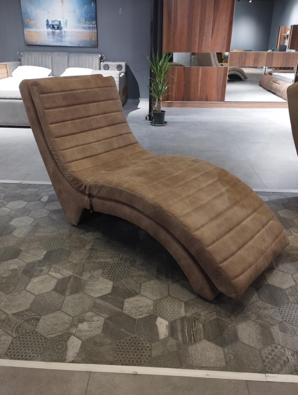 JVmoebel Chaiselongue Chaiselongue Moderne Liegen Textil Chaise Lounge Textil Chaise Möbel, 1 Teile, Made in Europa