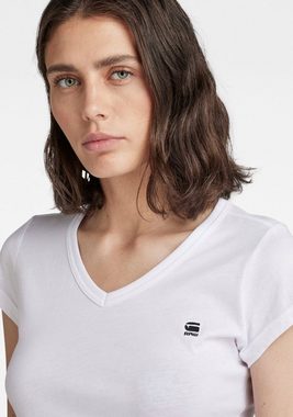 G-Star RAW V-Shirt Eyben Slim Top mit kleinem G-Star RAW Logoprint auf der Brust