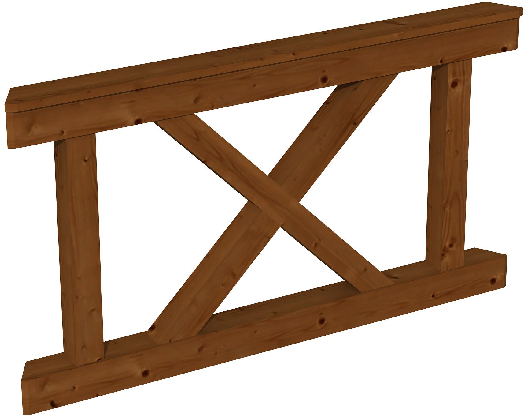 Brüstungsgeländer Andreaskreuz