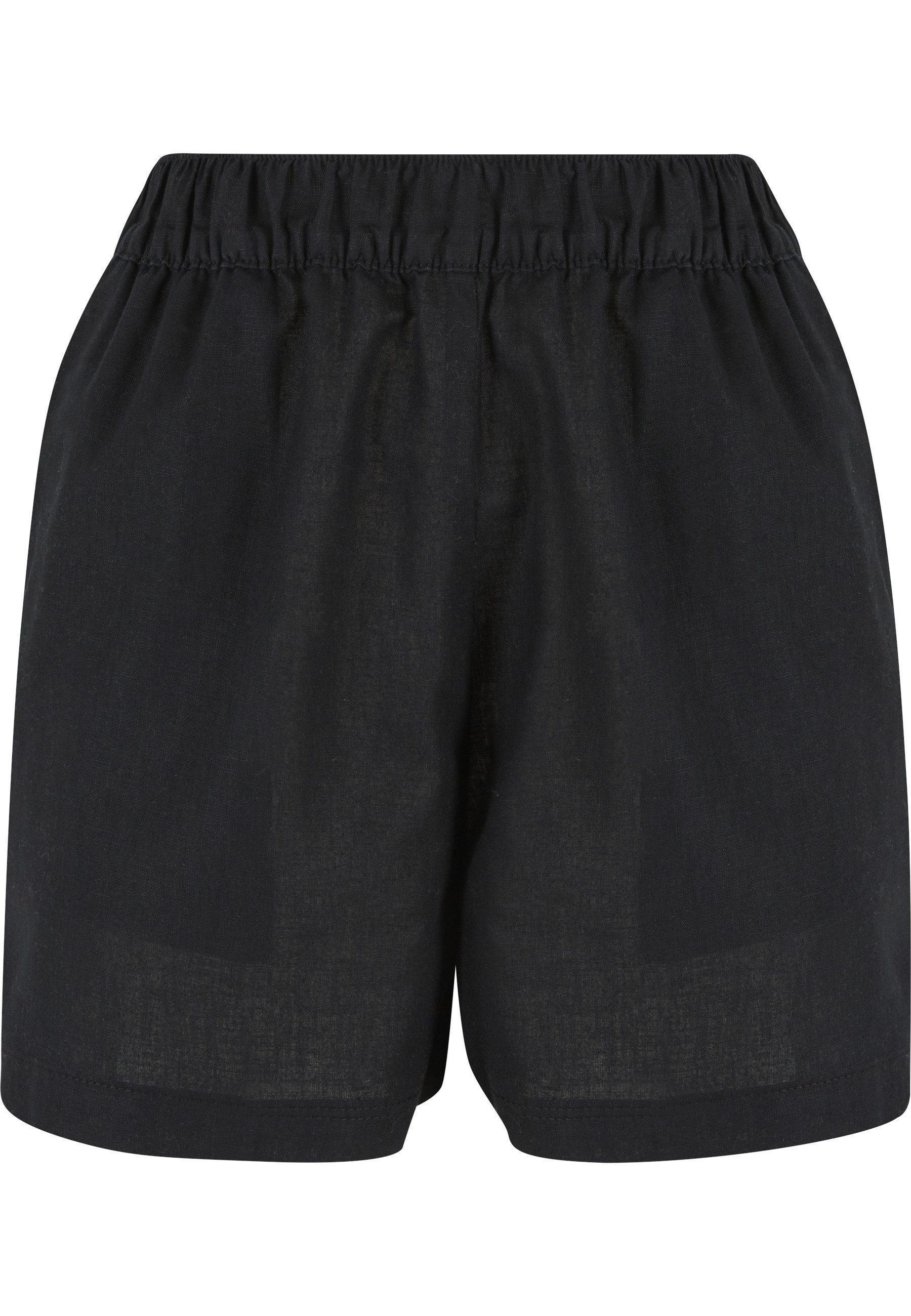 URBAN CLASSICS Shorts Urban Classics Damen Ladies Linen Mixed Boxer Shorts (1-tlg)
