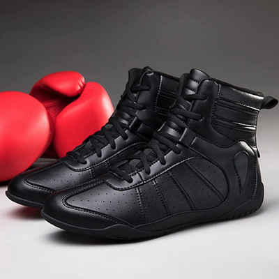 UE Stock Leichte Boxschuhe Boxstiefel Bodybuilding Schuhe Gr. 43 - Schwarz Boxschuh Leicht und komfortabel