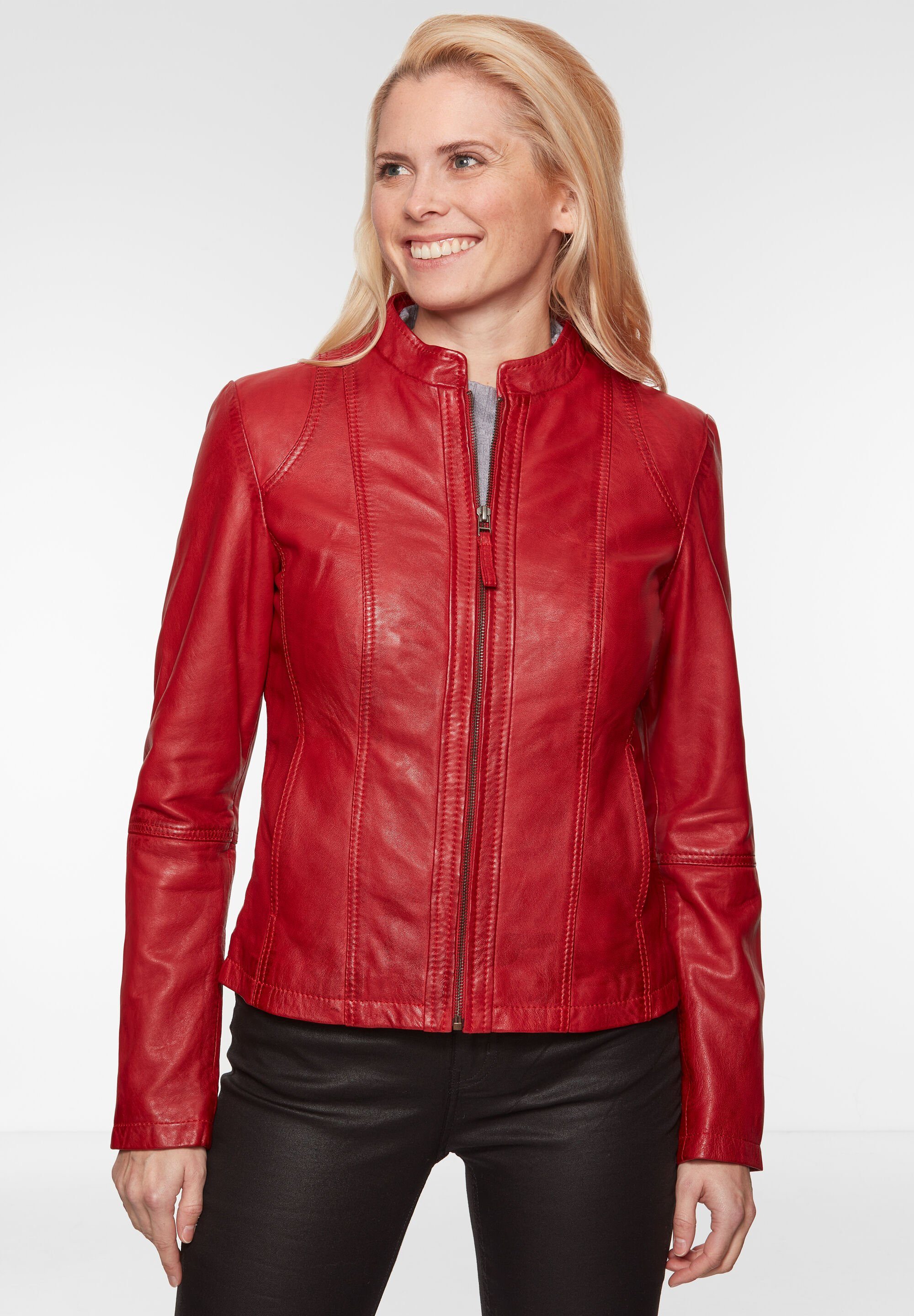 Günstige rote Lederjacken für OTTO online kaufen Damen 