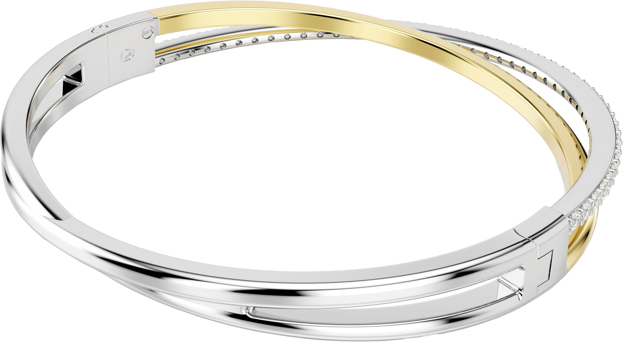 Swarovski Armreif Schmuck Geschenk Armschmuck Hyperbola, mit Swarovski® Zirkonia (synth)