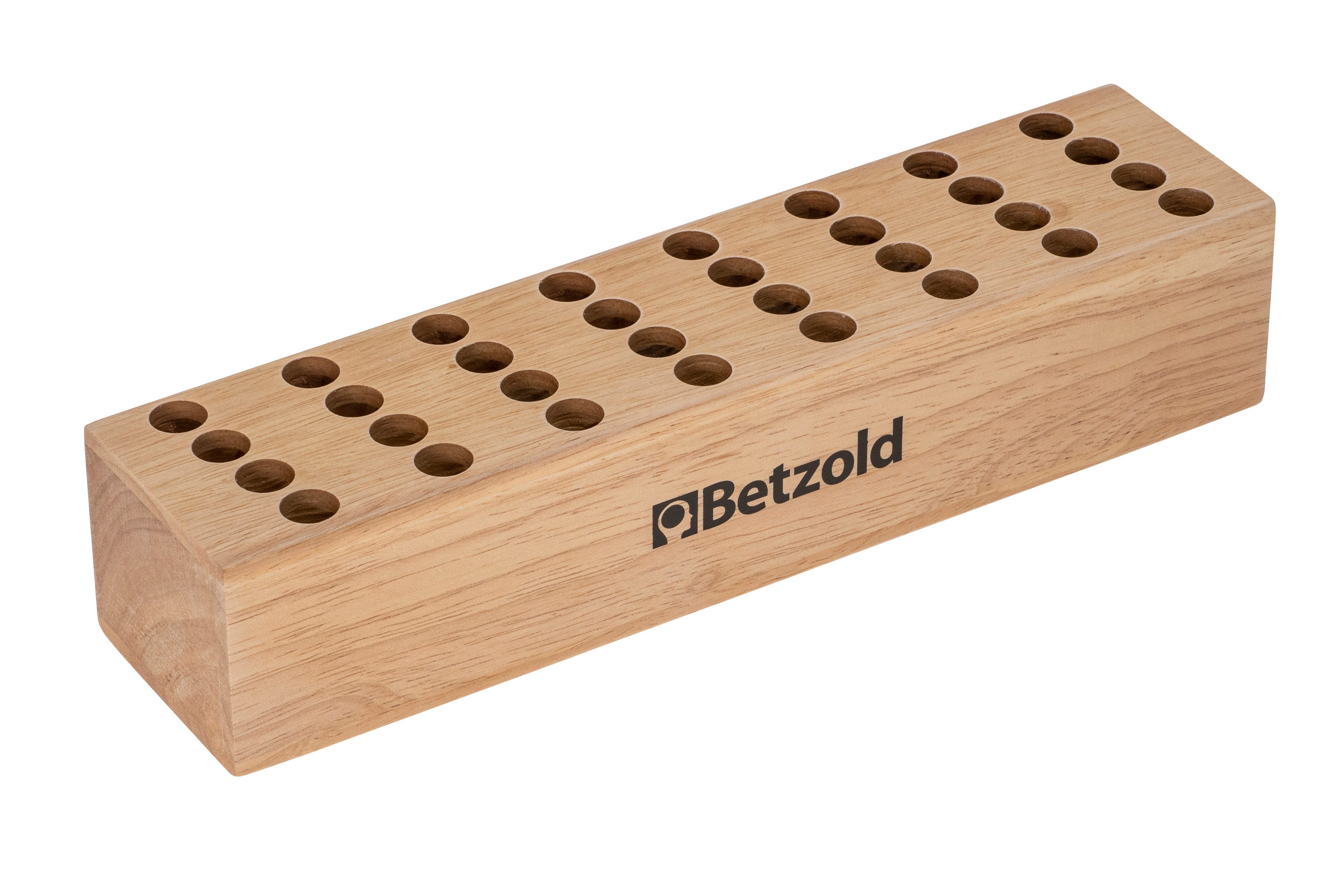 Betzold Haushaltsschere Scherenständer aus Holz, inkl. 32 Scheren