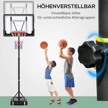 HOMCOM Basketballständer Basketballkorb höhenverstellbar