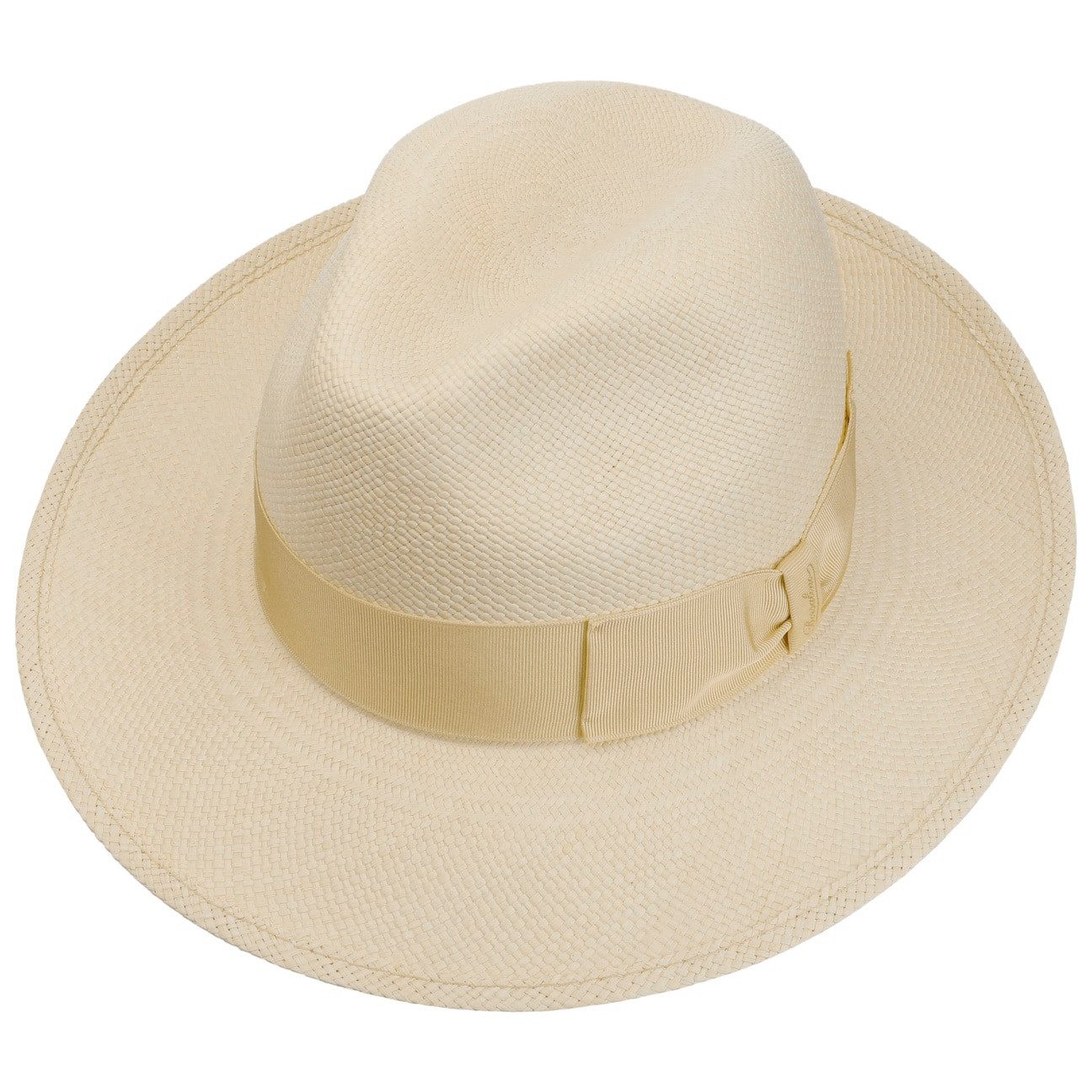 Borsalino Sonnenhut (1-St) Panamastrohhut mit Ripsband, Made in Italy