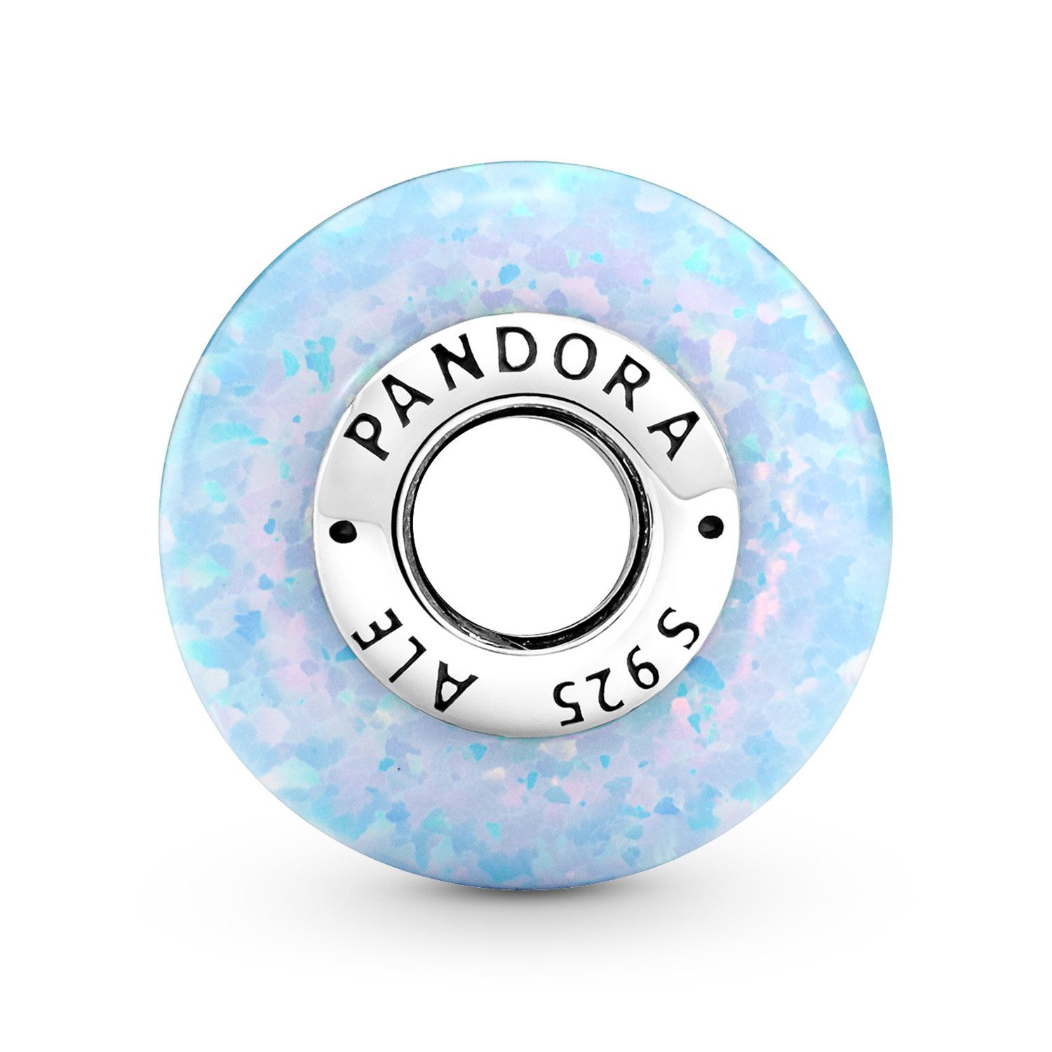 Pandora Bead 791691C01, Muranoglas Opalisierendes Meeresblau