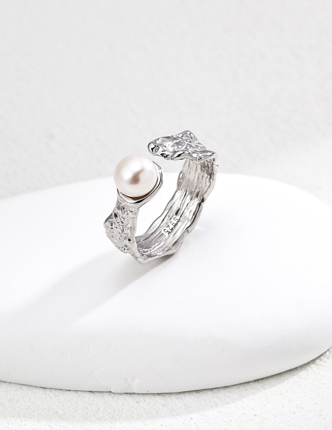 Jumpeak Silberring Ring Silber 925 Damen,Perlen Ring,Ring Vergoldet Damen,P günstig online kaufen