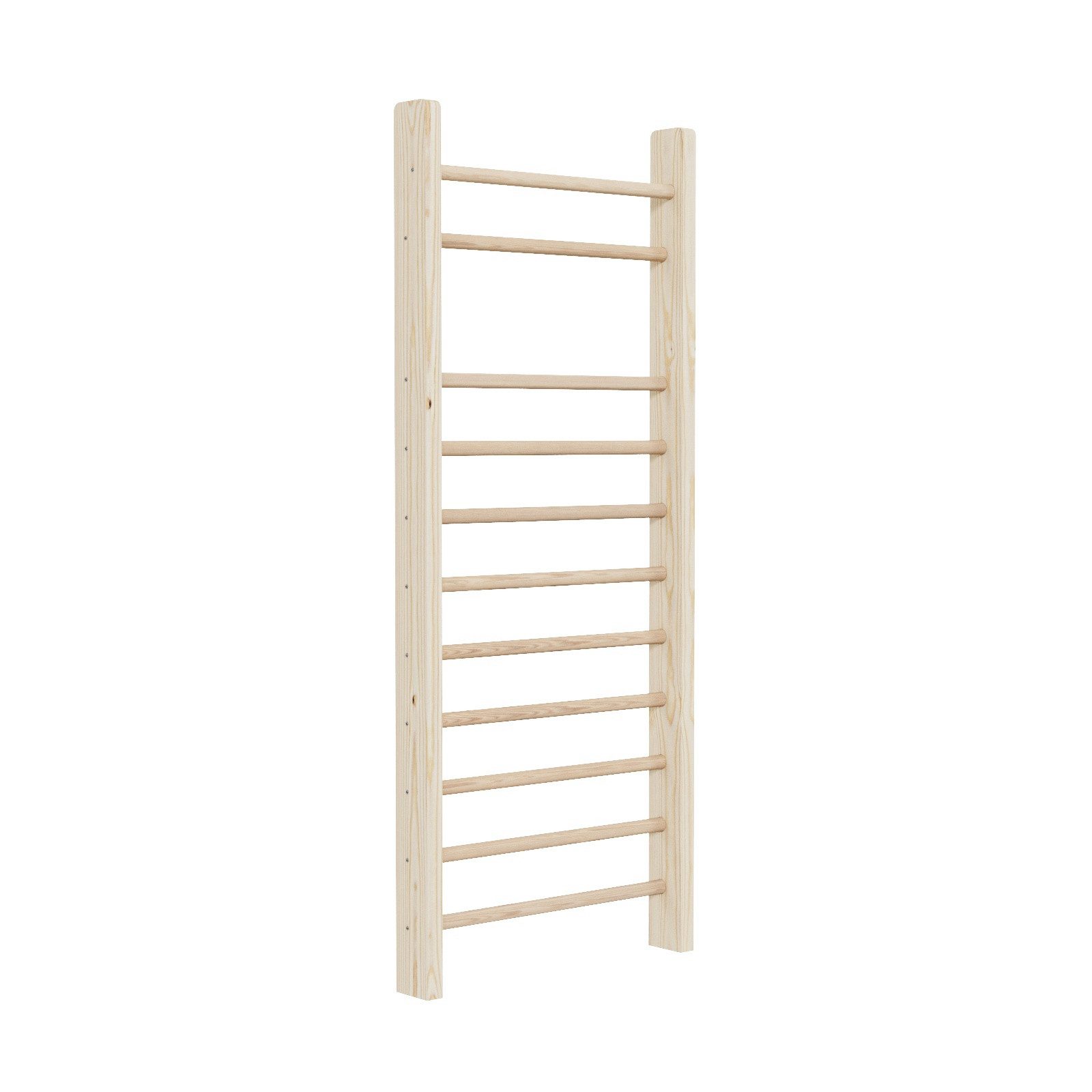 QLS Sprossenwand für Rehabilitation 195X80 cm 11 Sprossen, Kletterwand Klettergerüst aus Holz