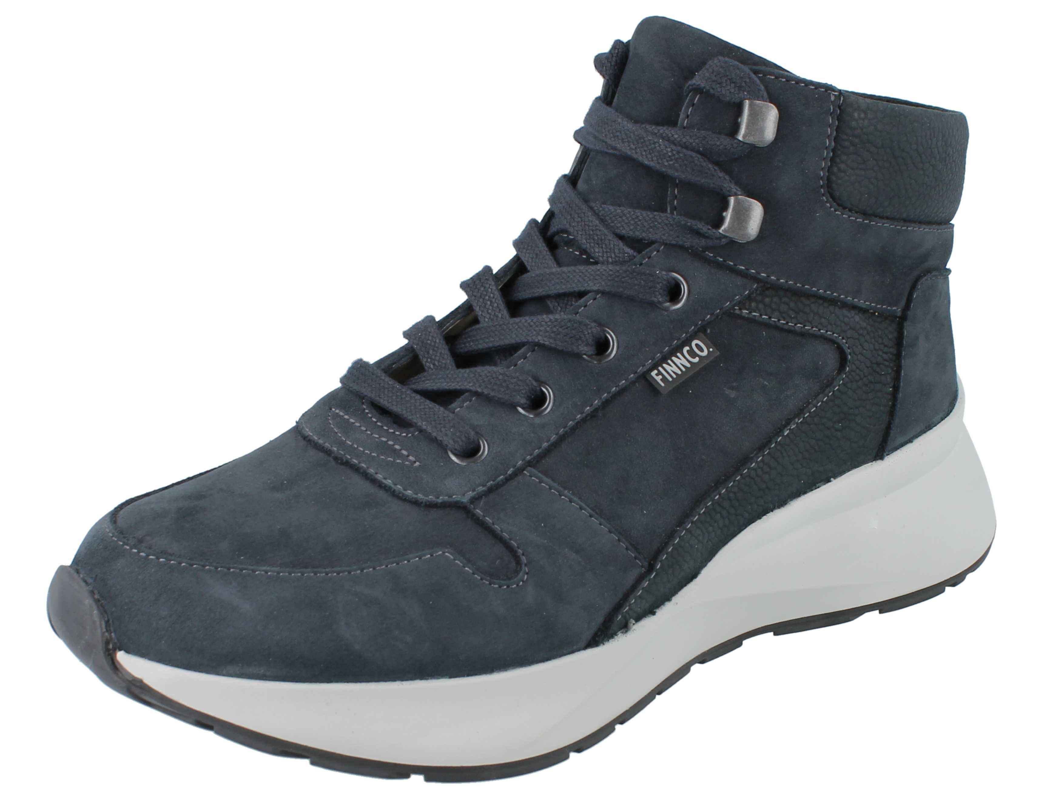 Finn Comfort FINN COMFORT FINNCO Meribel Damen Schnürschuhe knöchelhoch blau Stiefel Wechselfußbett