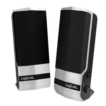 LogiLink SP0026 Aktivlautsprecher 2.0 Stereo 2,0 Stereo PC-Lautsprecher (2.4 W, Aktivlautsprecher, Stereo, Stromversorgung über USB, 3,5mm Klinkenstecker, für PC, Notebook, Konsole und MP3 Player)