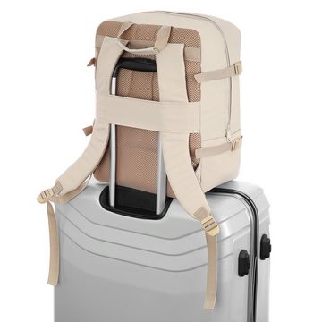 Granori Daypack 40x30x25 cm Superior – Leichter Flugzeug Handgepäck Rucksack 30 L (max. Fassungsvermögen), mit gepolstertem Rückenteil, Laptopfach sowie Kompressionsfunktion