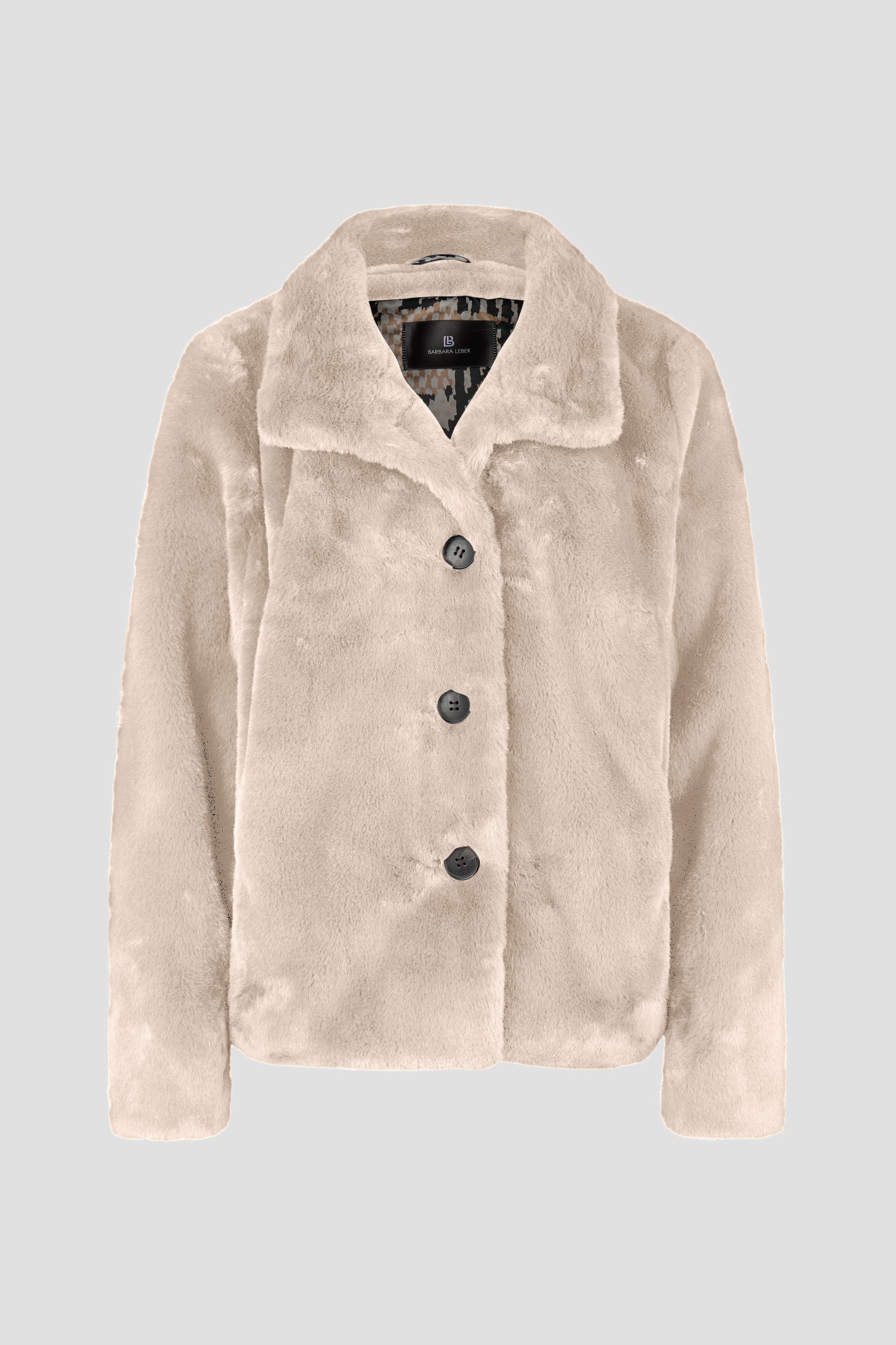 Barbara Lebek Fellimitatjacke warme Winterjacke mit weichem Stoff für kalte Tage
