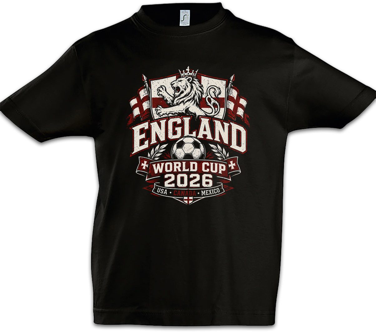 Print-Shirt Team England 2 Kinder T-Shirt Great Britain Albion Three Lions London